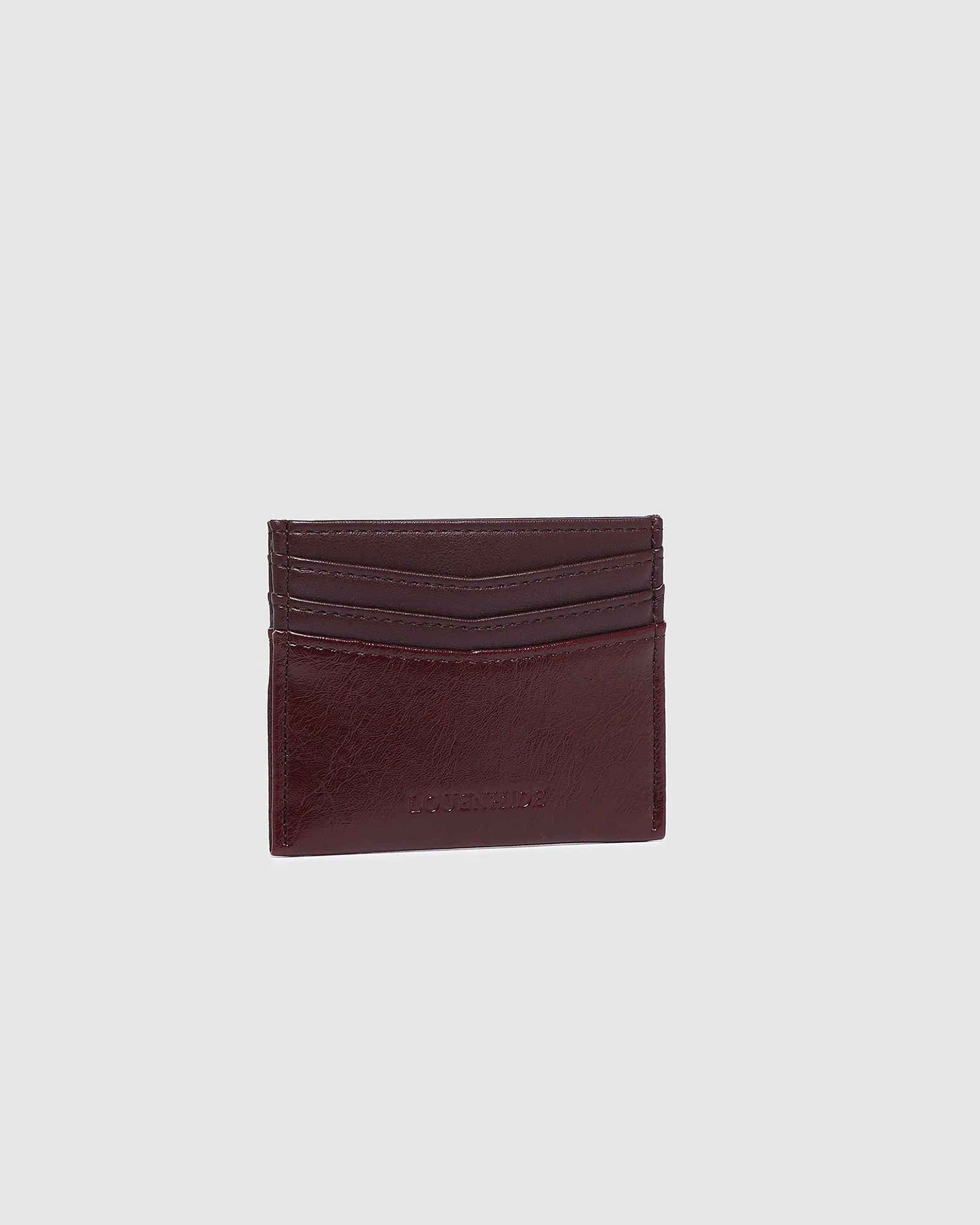 Ada Cardholder - Burgundy Patent - Image 3