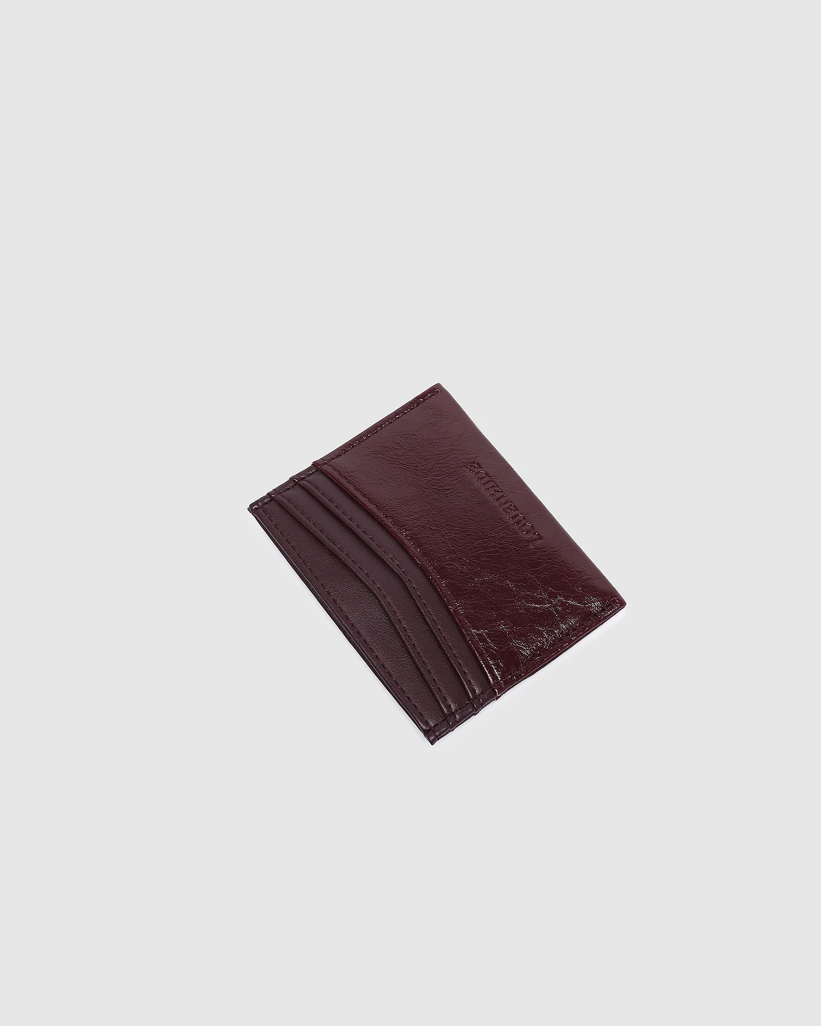 Ada Cardholder - Burgundy Patent - Image 4