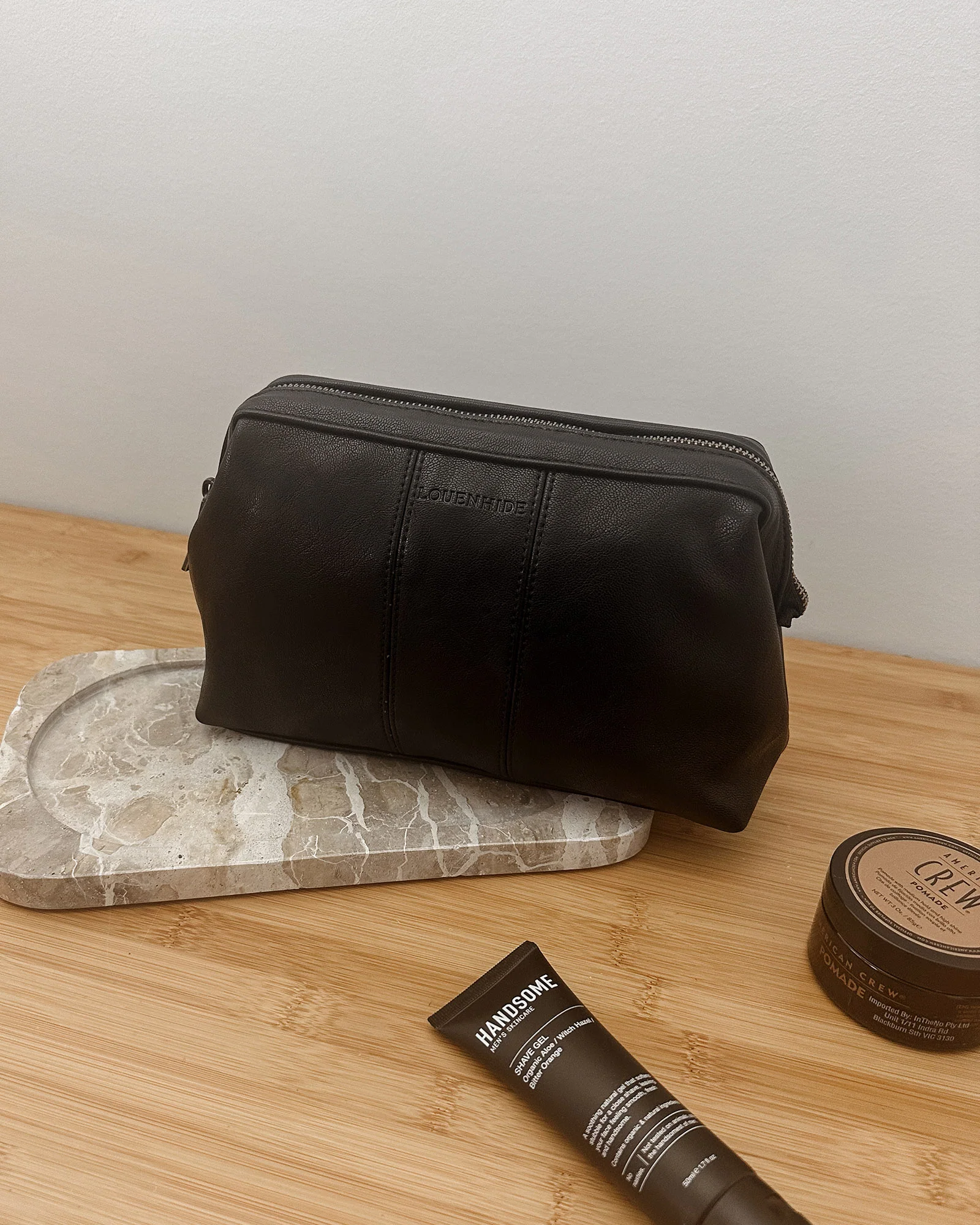 Albie Cosmetic Case -  Saddle Black - Image 6