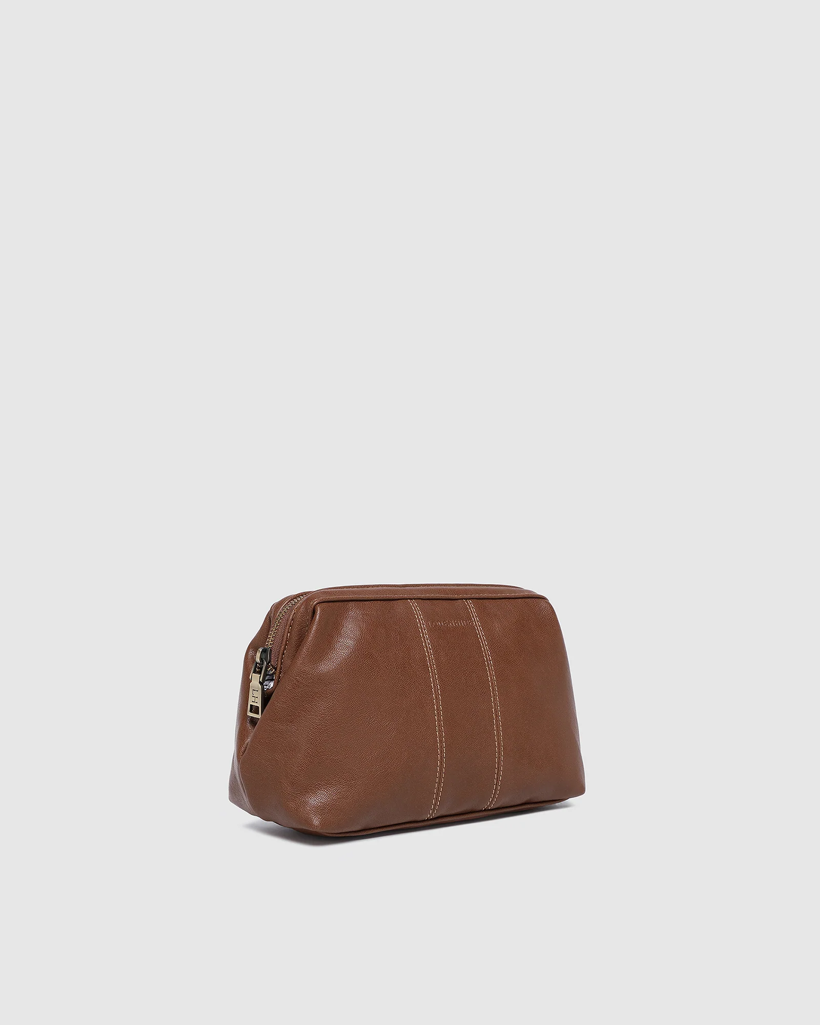 Albie Cosmetic Case -  Saddle Cognac - Image 3