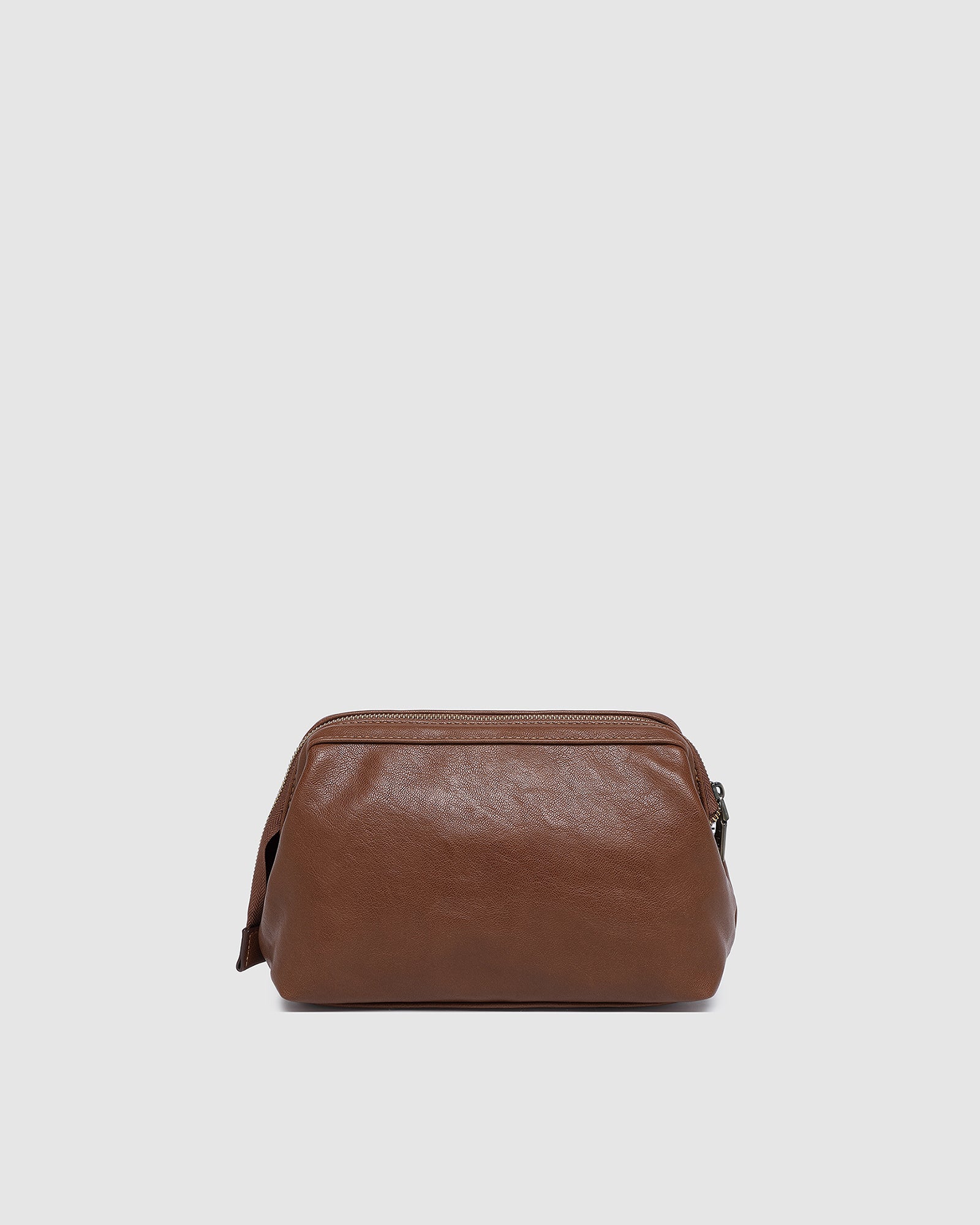 Albie Cosmetic Case -  Saddle Cognac - Image 4