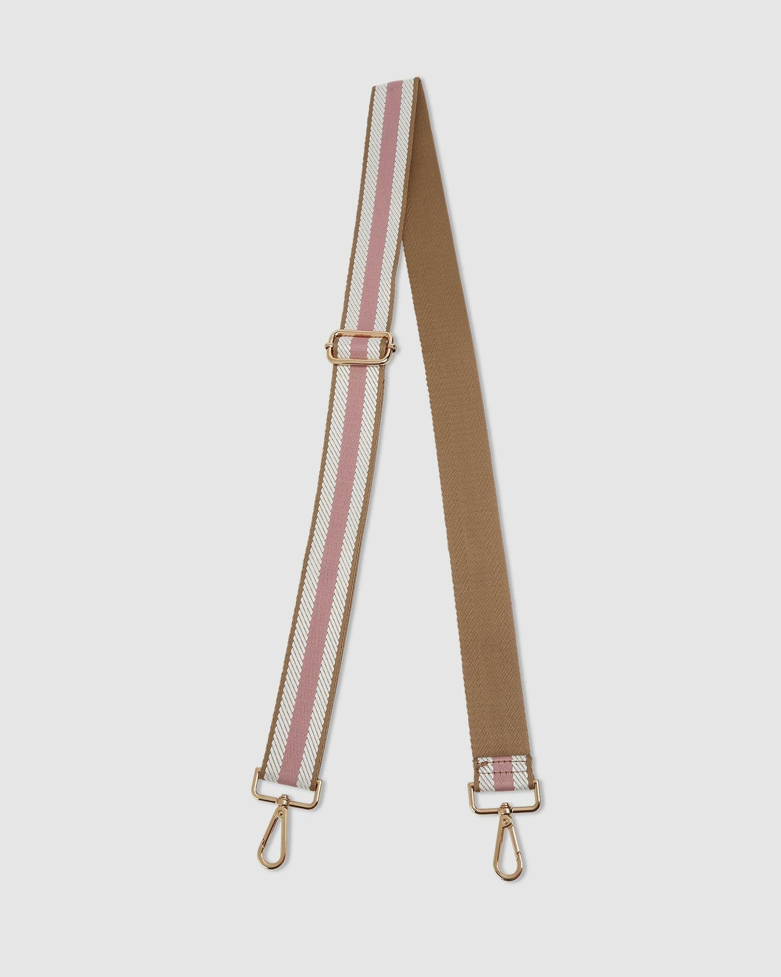 Alexis Stripe Weekender Travel Bag - Camel Stripe - Image 8