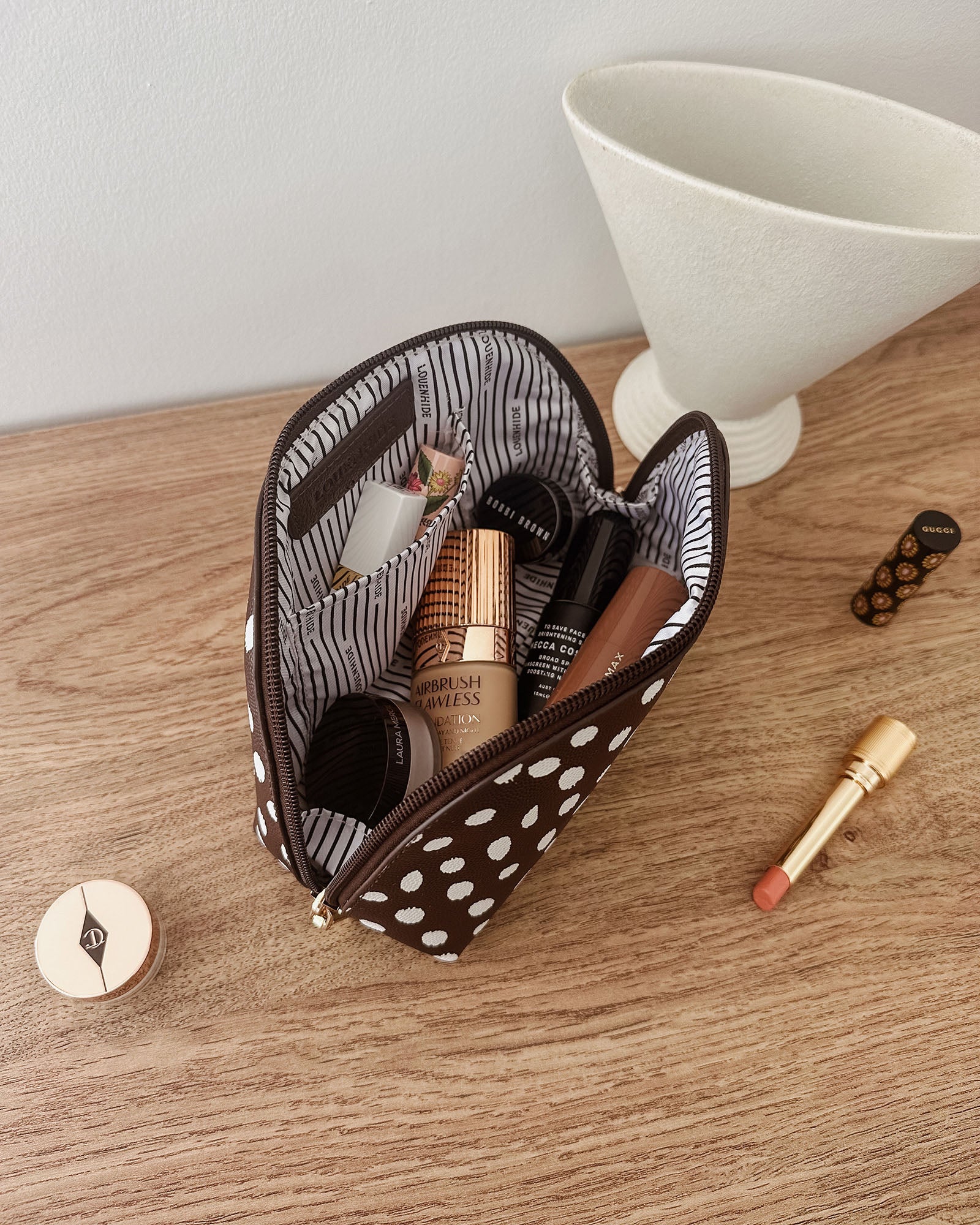 Baby Nancy Makeup Bag - Chocolate Raindrop - Image 2