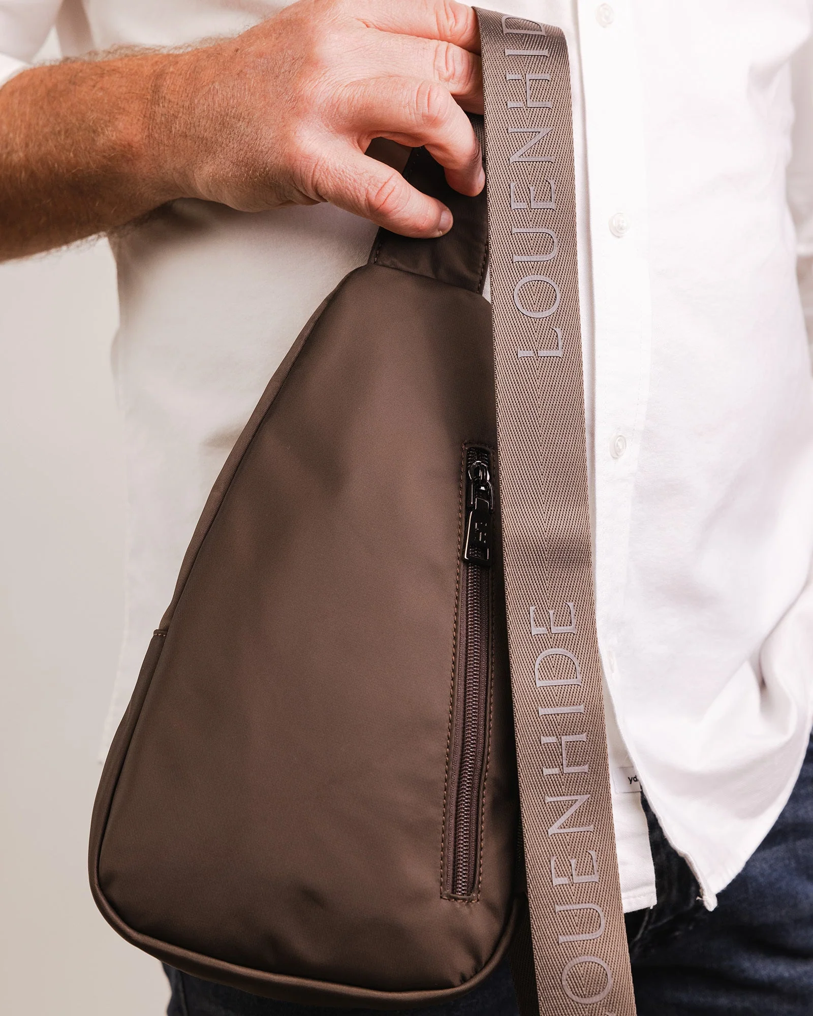 Boyd Nylon Sling Bag - Chocolate - Image 10
