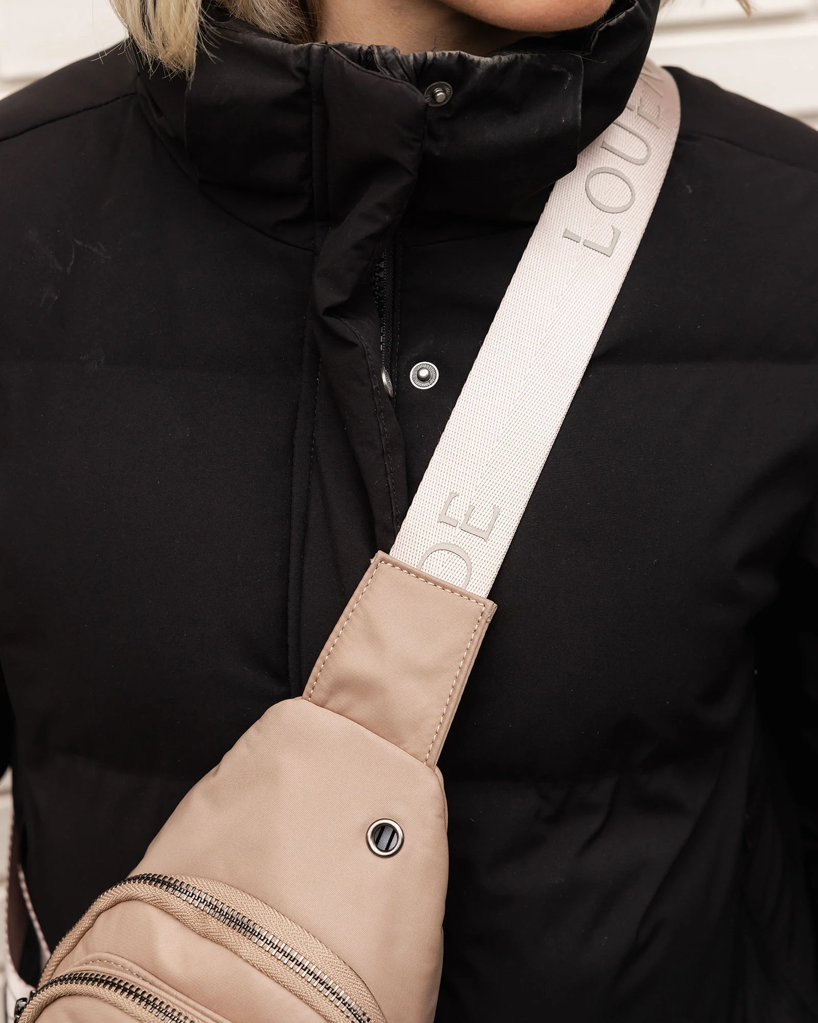 Boyd Nylon Sling Bag - Mocha - Image 8