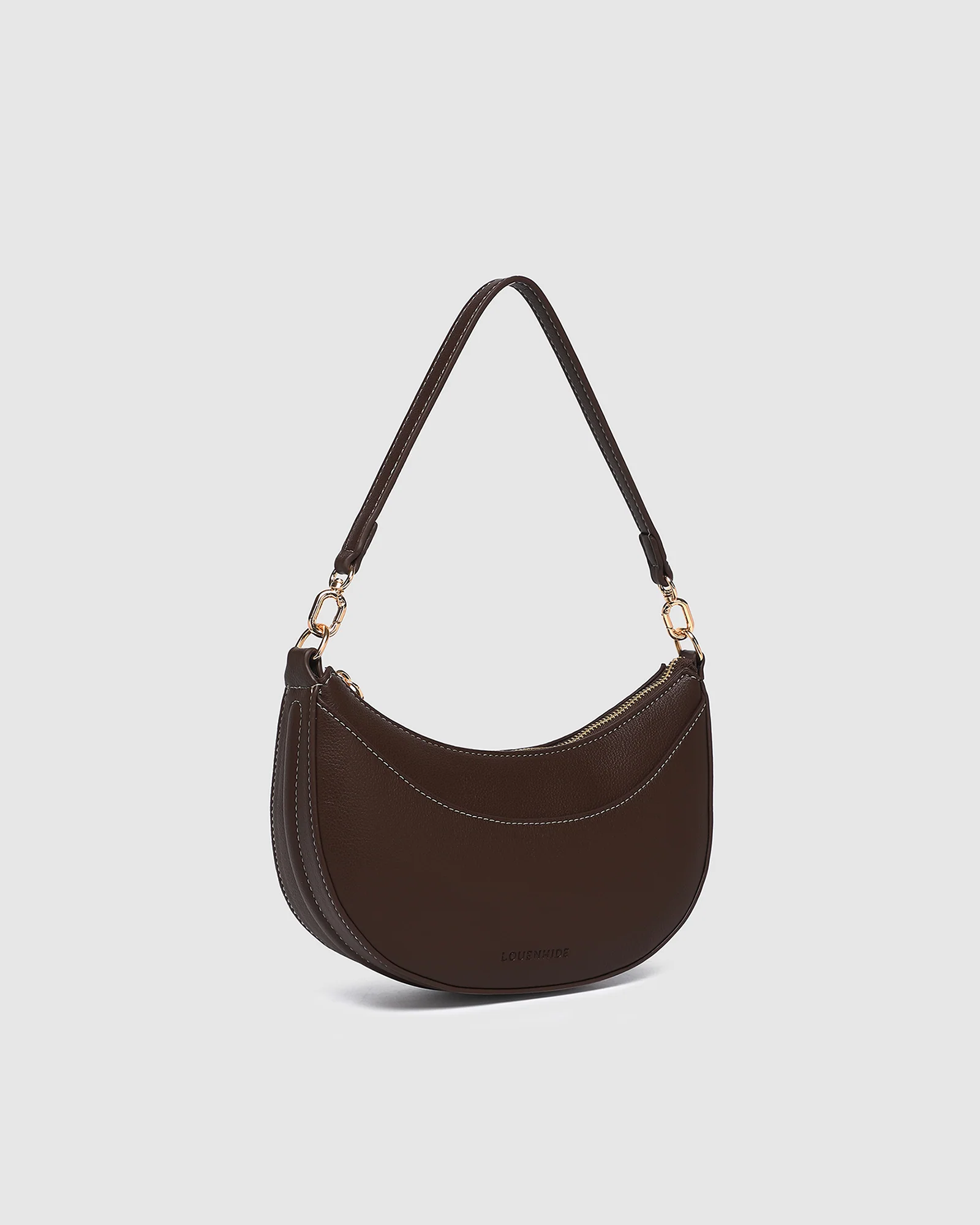 Claudia Shoulder Bag - Chocolate - Image 3