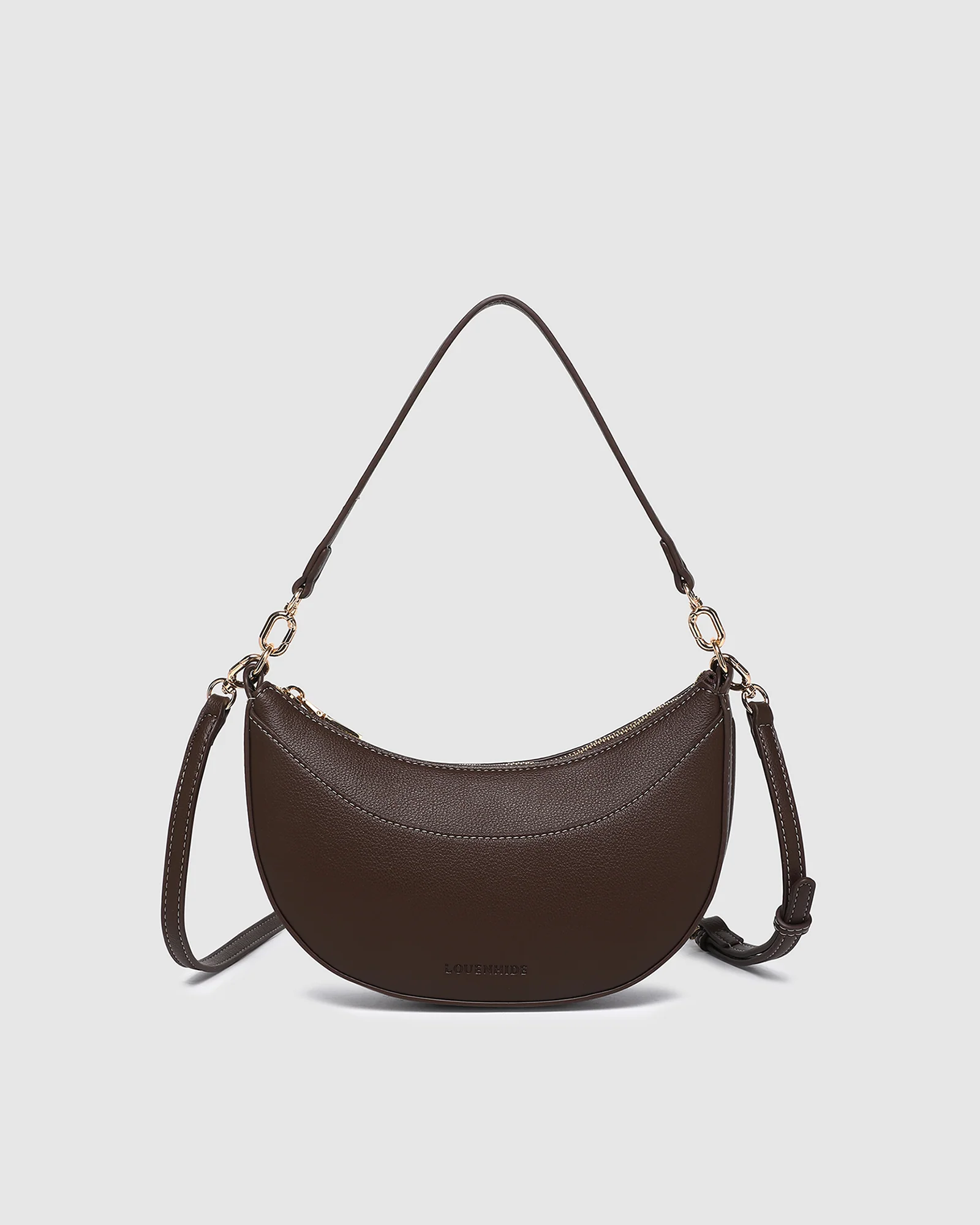 Claudia Shoulder Bag - Chocolate - Image 4