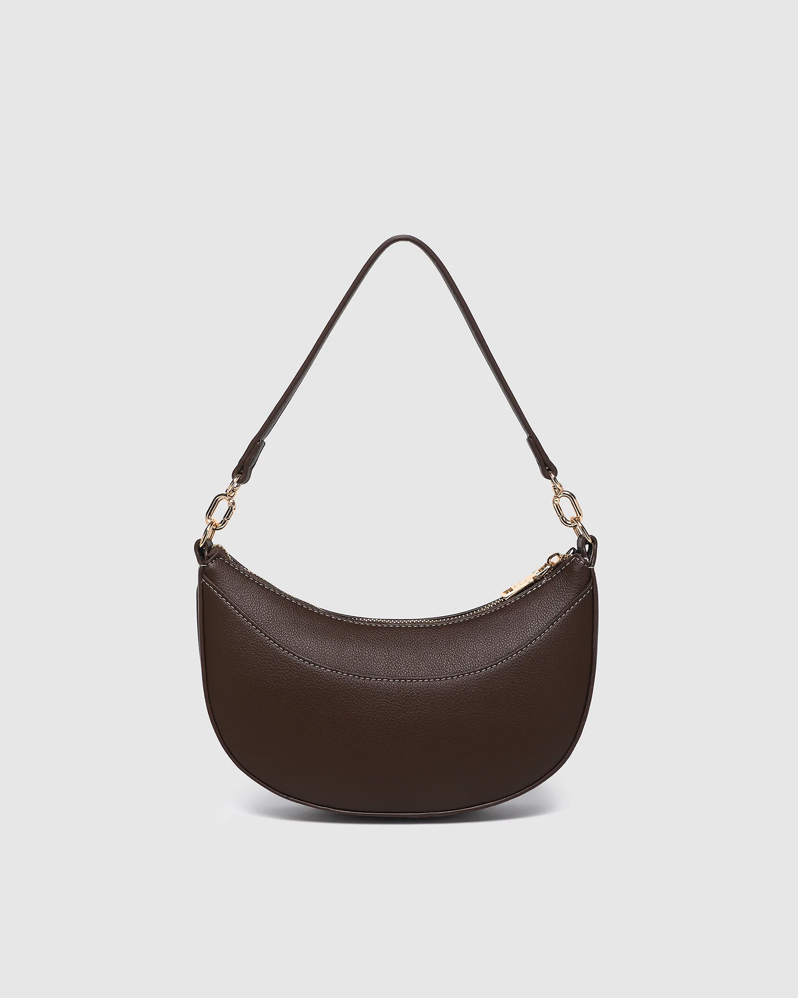 Claudia Shoulder Bag - Chocolate - Image 5