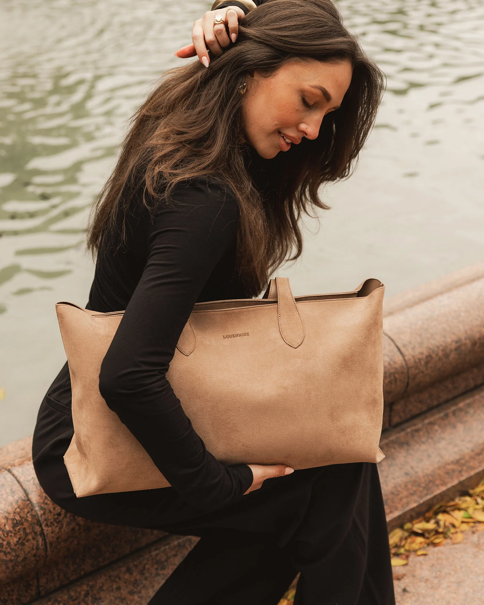 Elke Everyday Pouch Suedette Set - Honey - Image 7