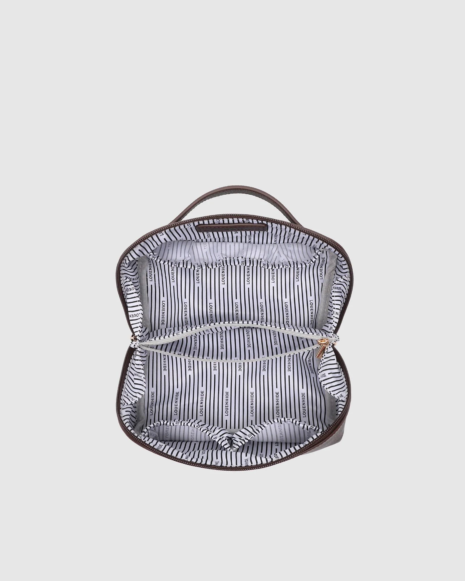 Ellis Makeup Bag - Chocolate - Image 5