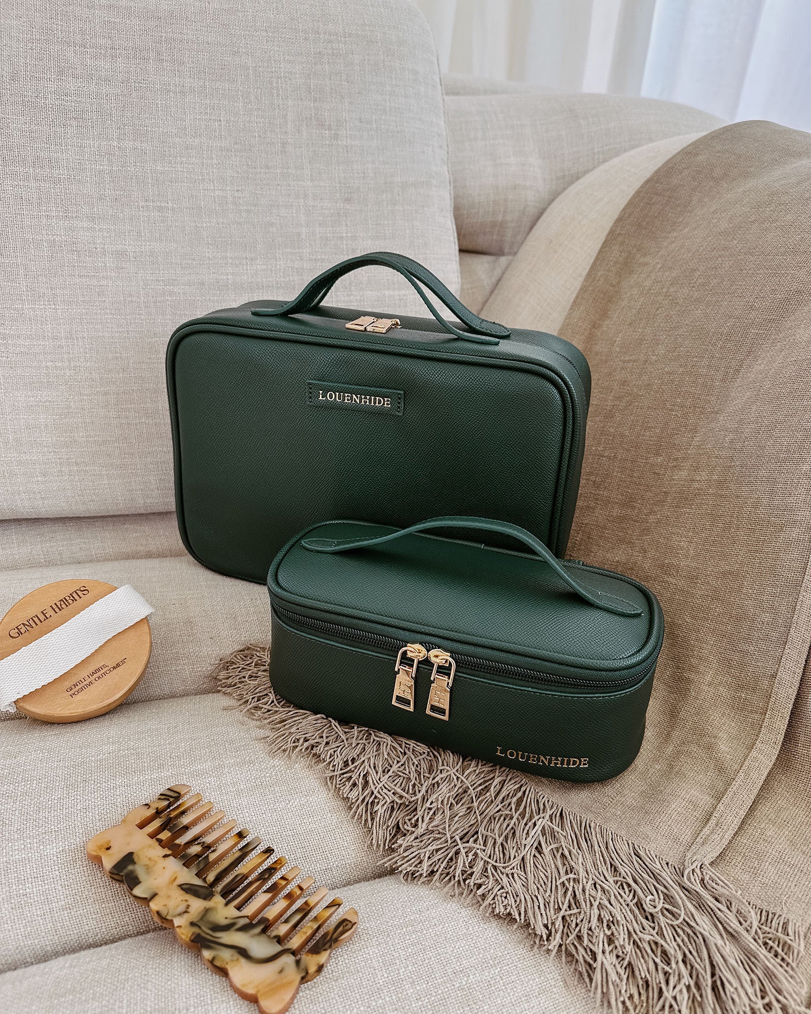 Georgie & Fifi Cosmetic Set - Forest Green