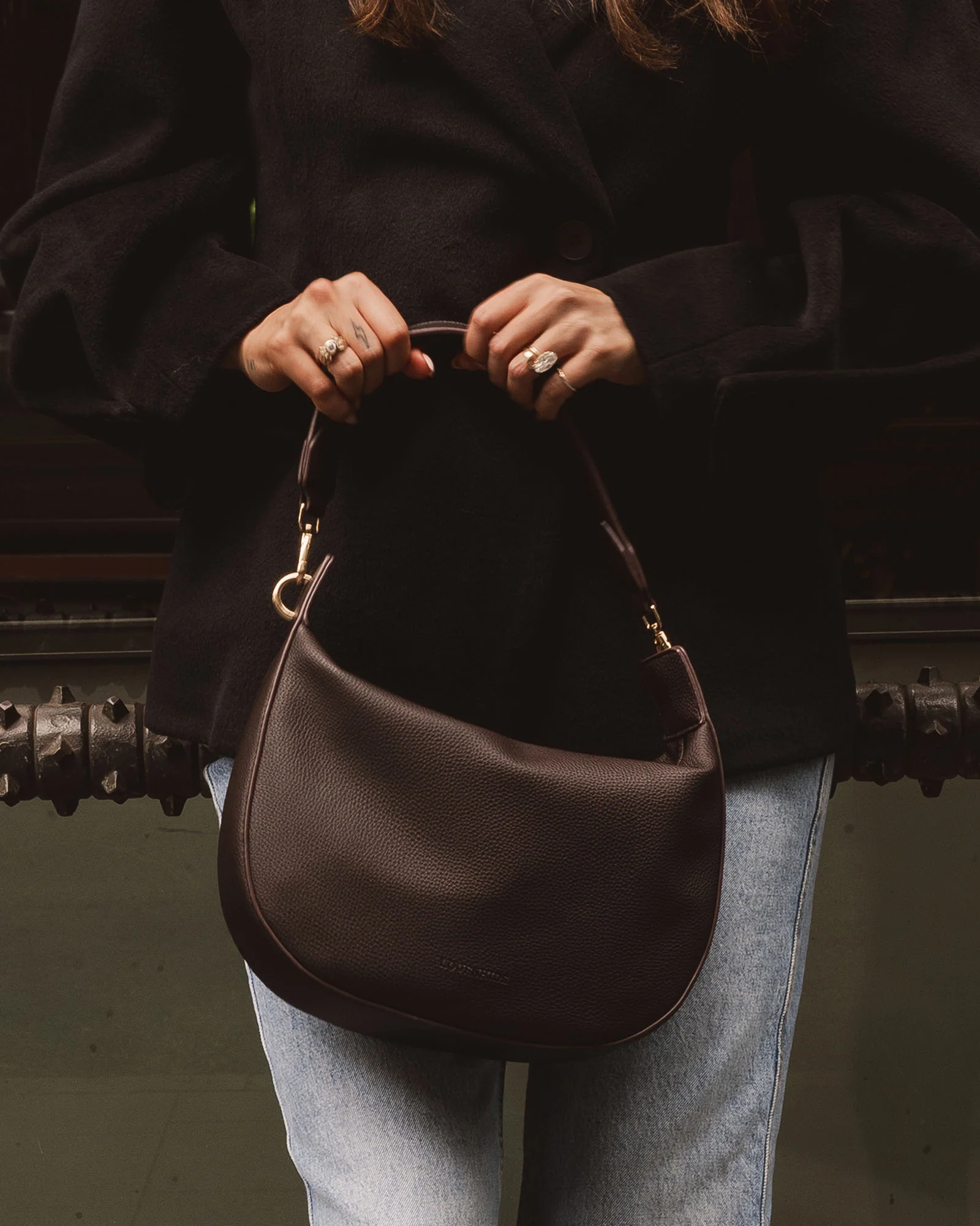 Georgina Shoulder Bag - Chocolate - Image 2