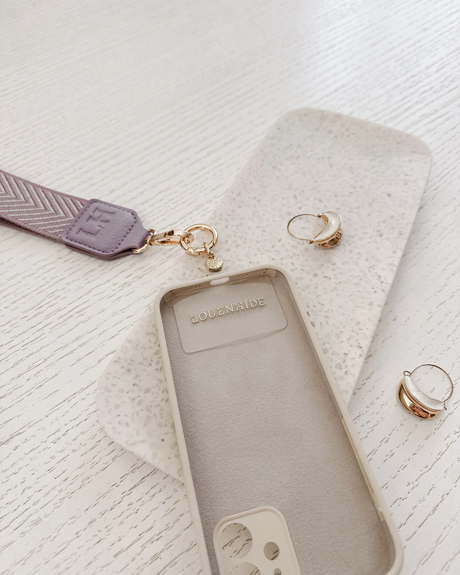 Iris Keyring with Phone Attachment - Lilac - Image 4