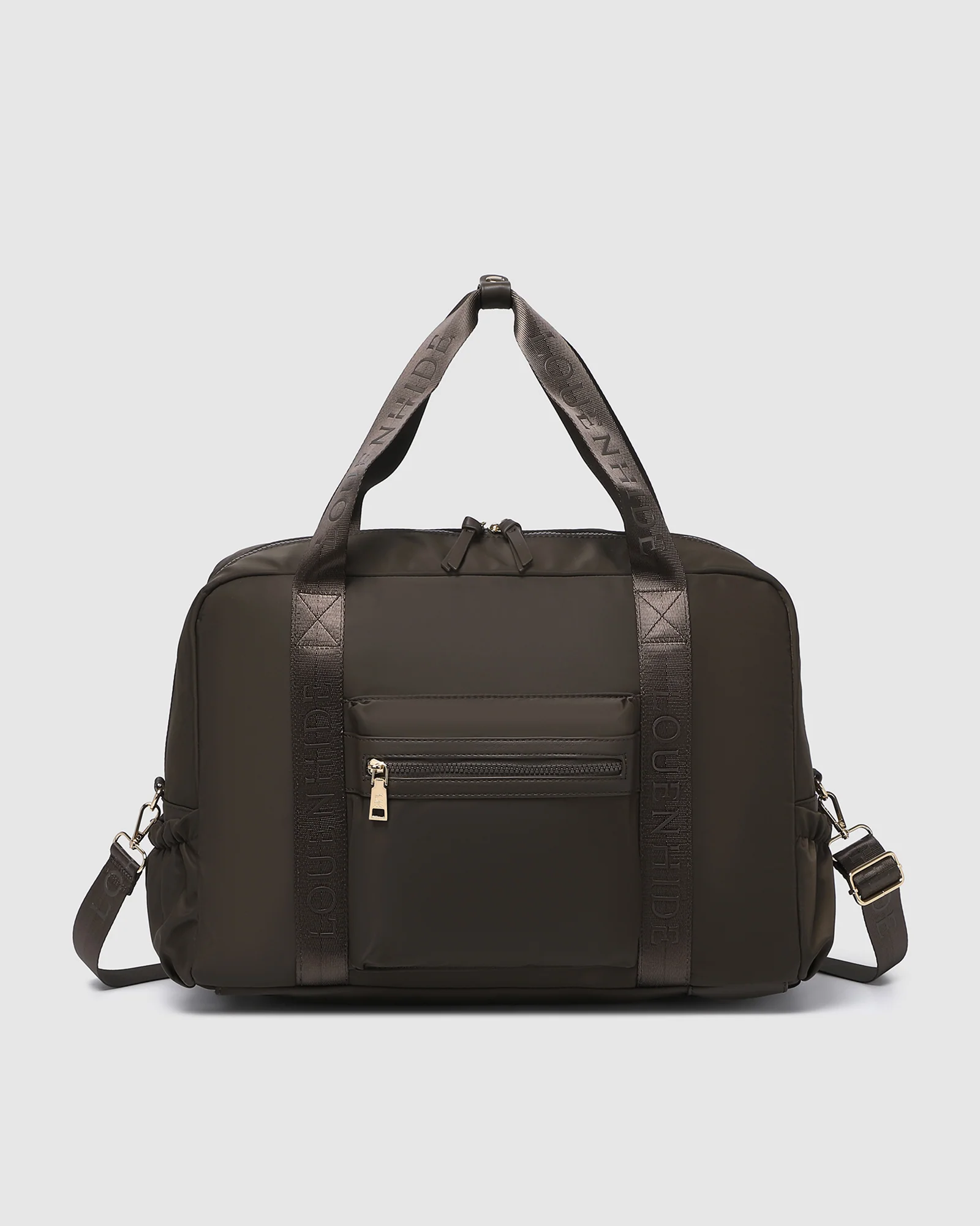 Jenn Nylon Travel Bag - Chocolate