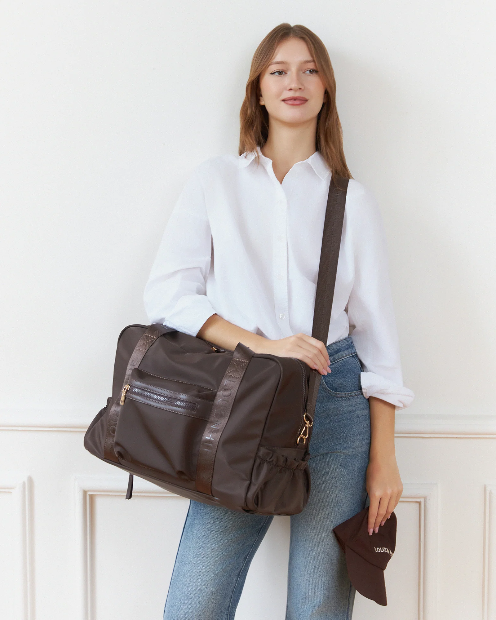 Jenn Nylon Travel Bag - Chocolate - Image 2
