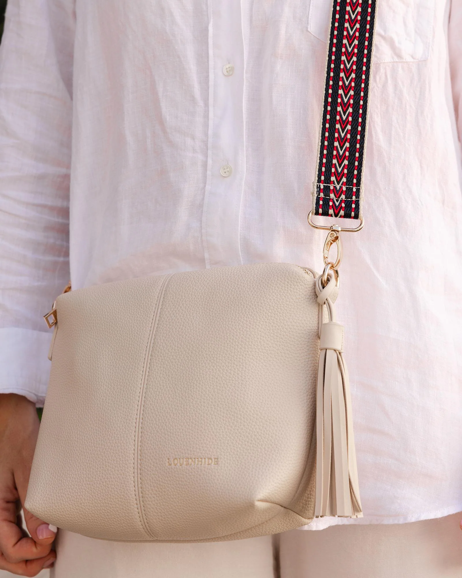 Kasey Crossbody Bag - Linen - Image 7