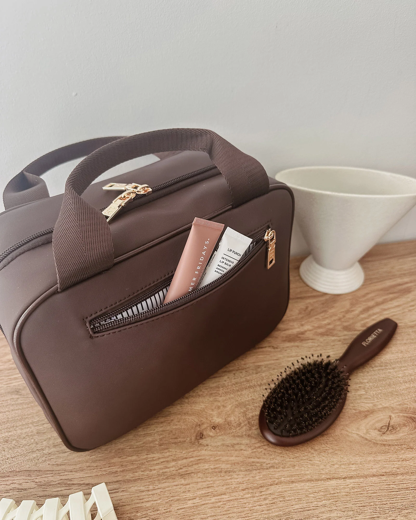 Kenya Cosmetic Bag - Chocolate - Image 6