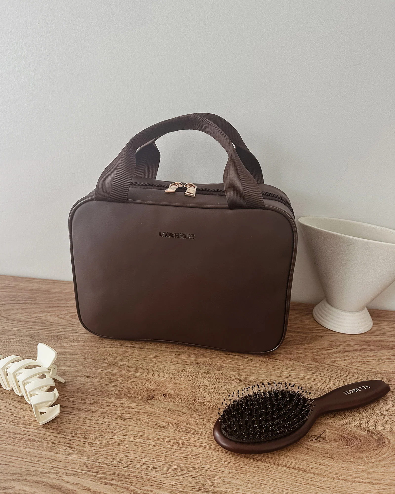 Kenya Cosmetic Bag - Chocolate - Image 7