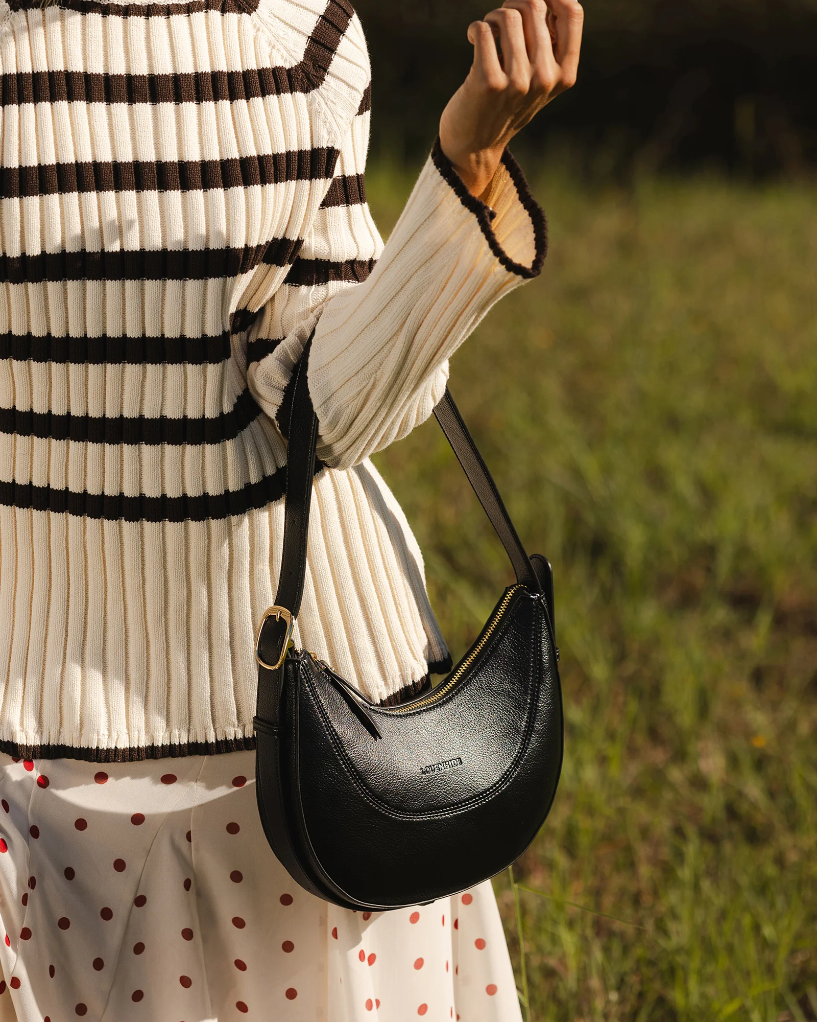 Lane Crossbody Bag - Black - Image 6