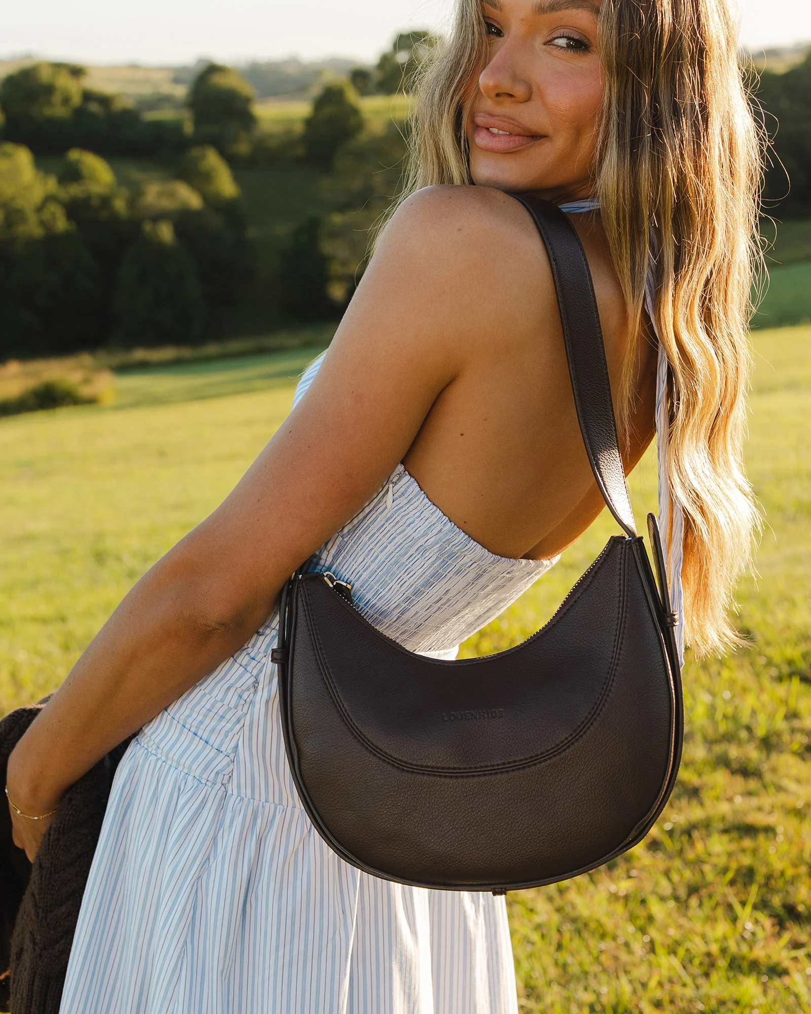 Lane Crossbody Bag - Chocolate - Image 7