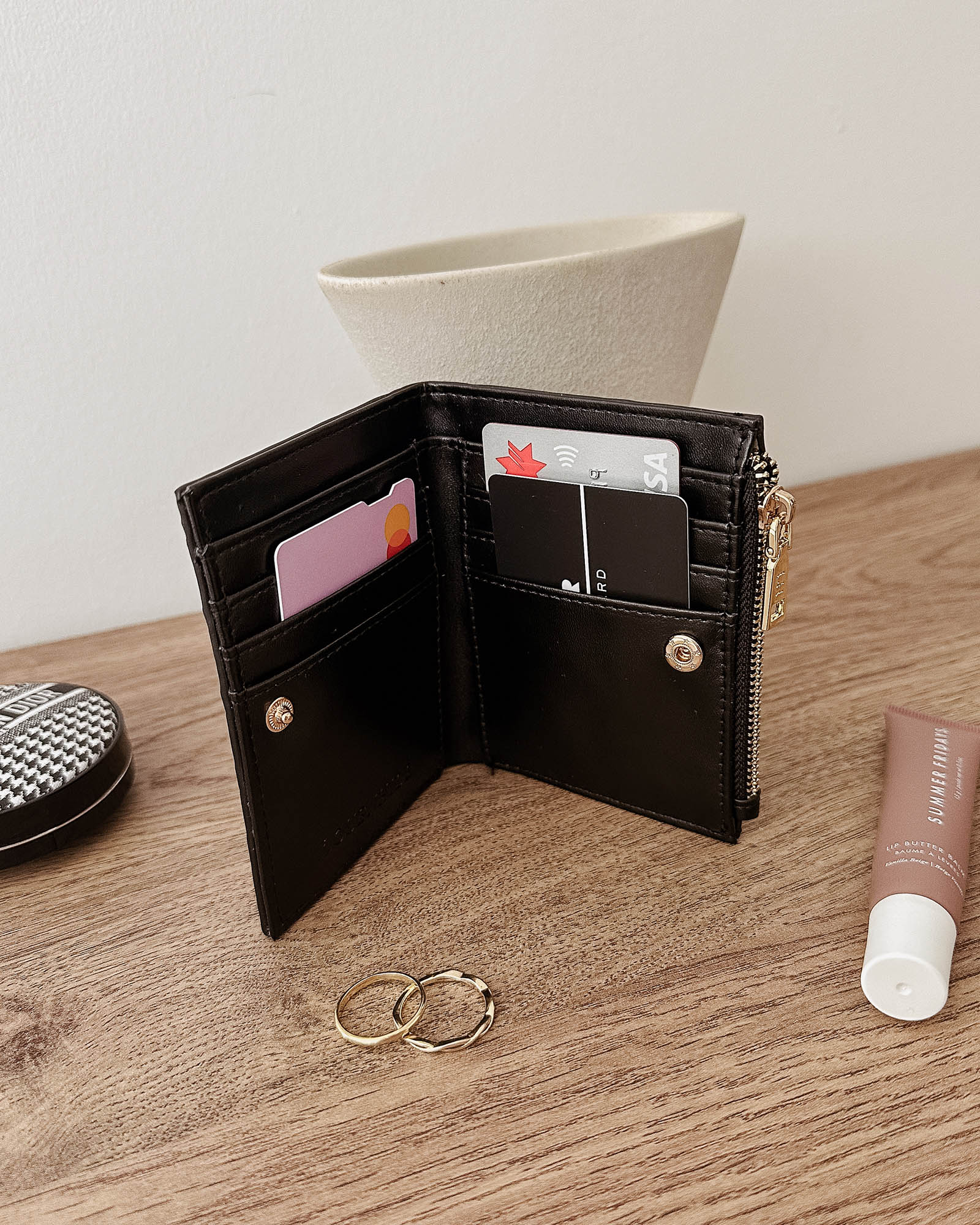 Lily Woven Wallet - Black - Image 2