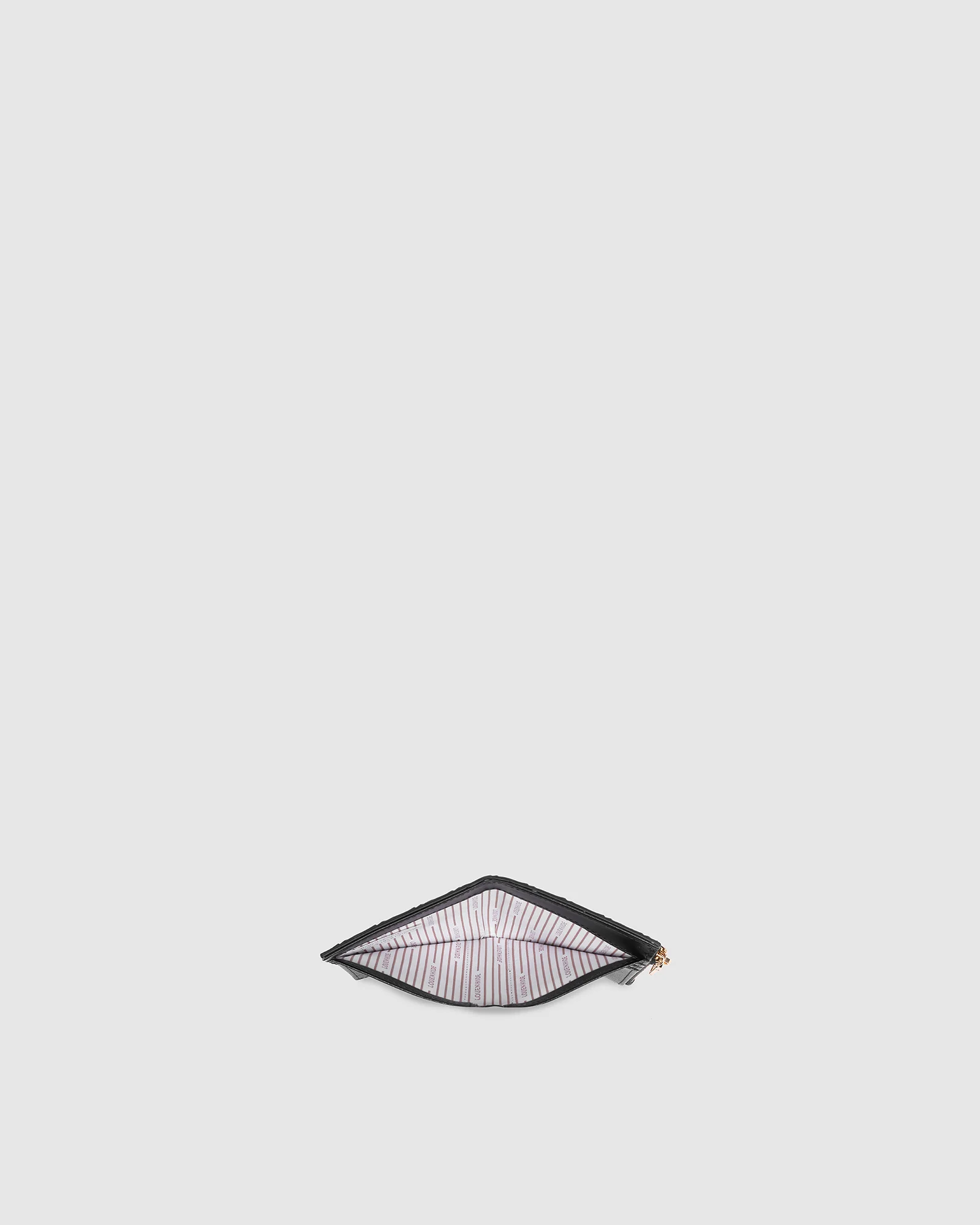 Lily Woven Wallet - Black - Image 6