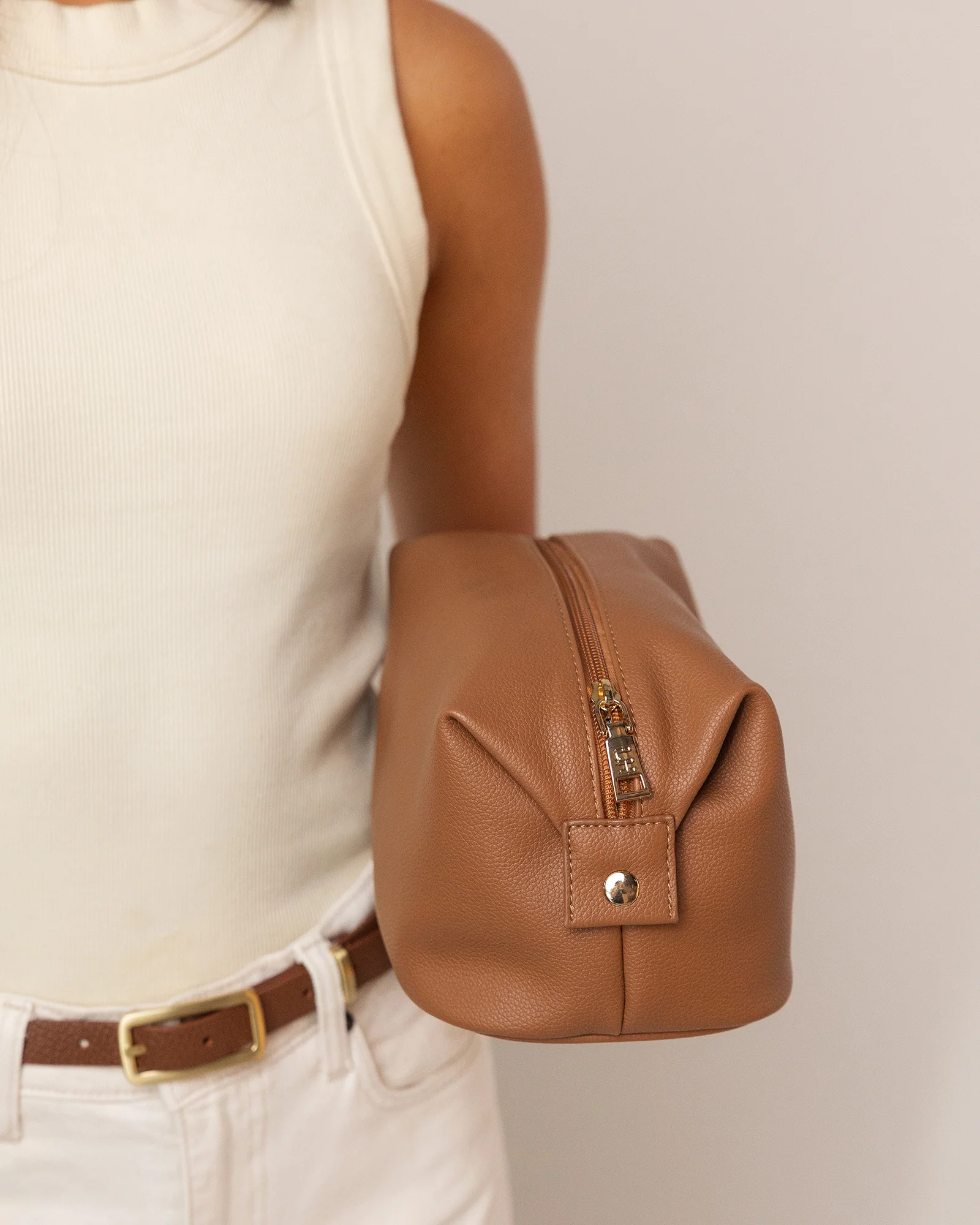 Lucinda Cosmetic Case - Toffee - Image 7