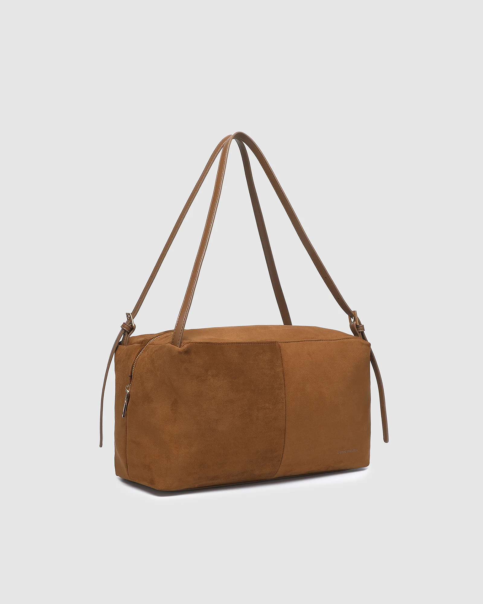Marissa Suedette Shoulder Bag - Cognac - Image 3