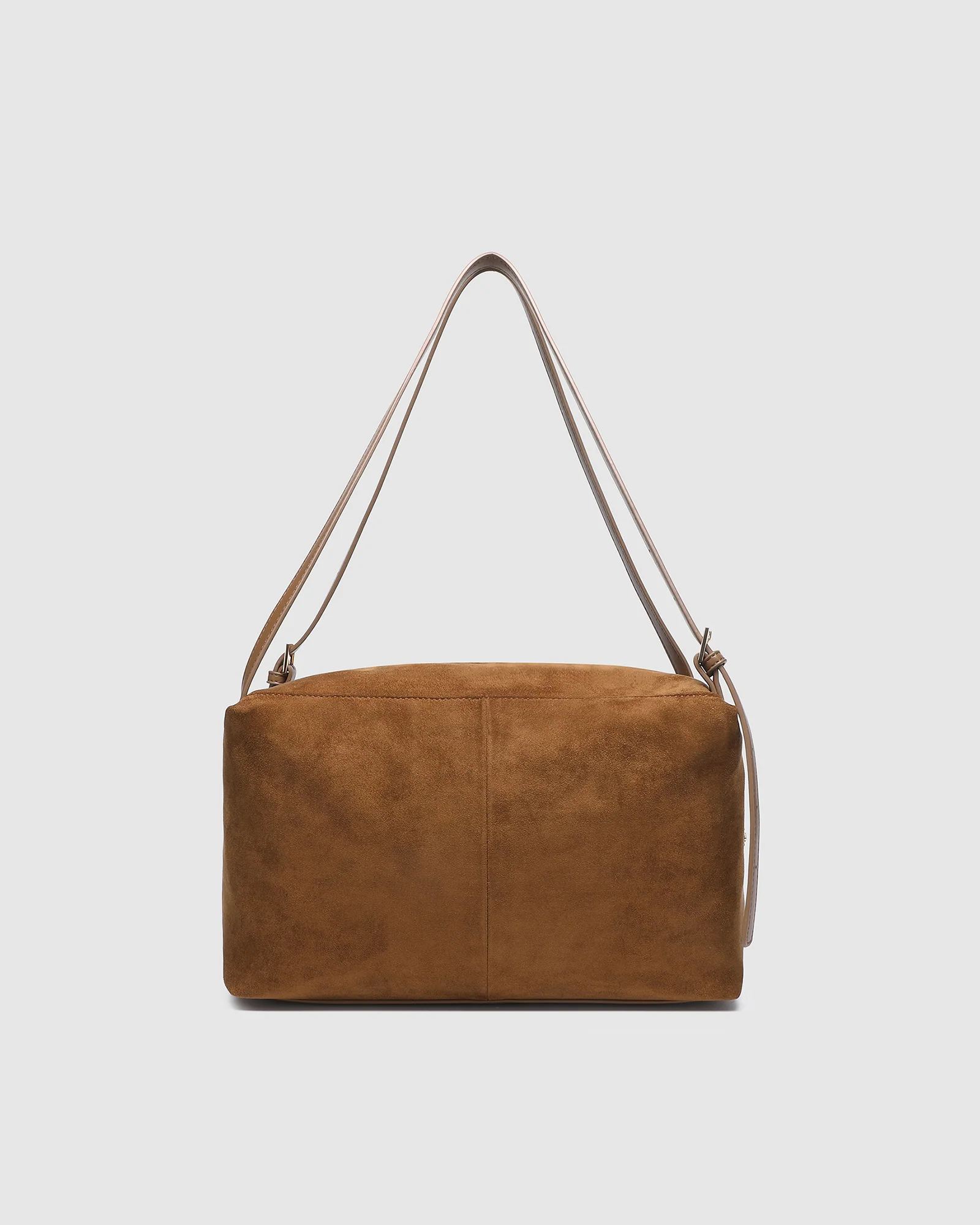 Marissa Suedette Shoulder Bag - Cognac - Image 4