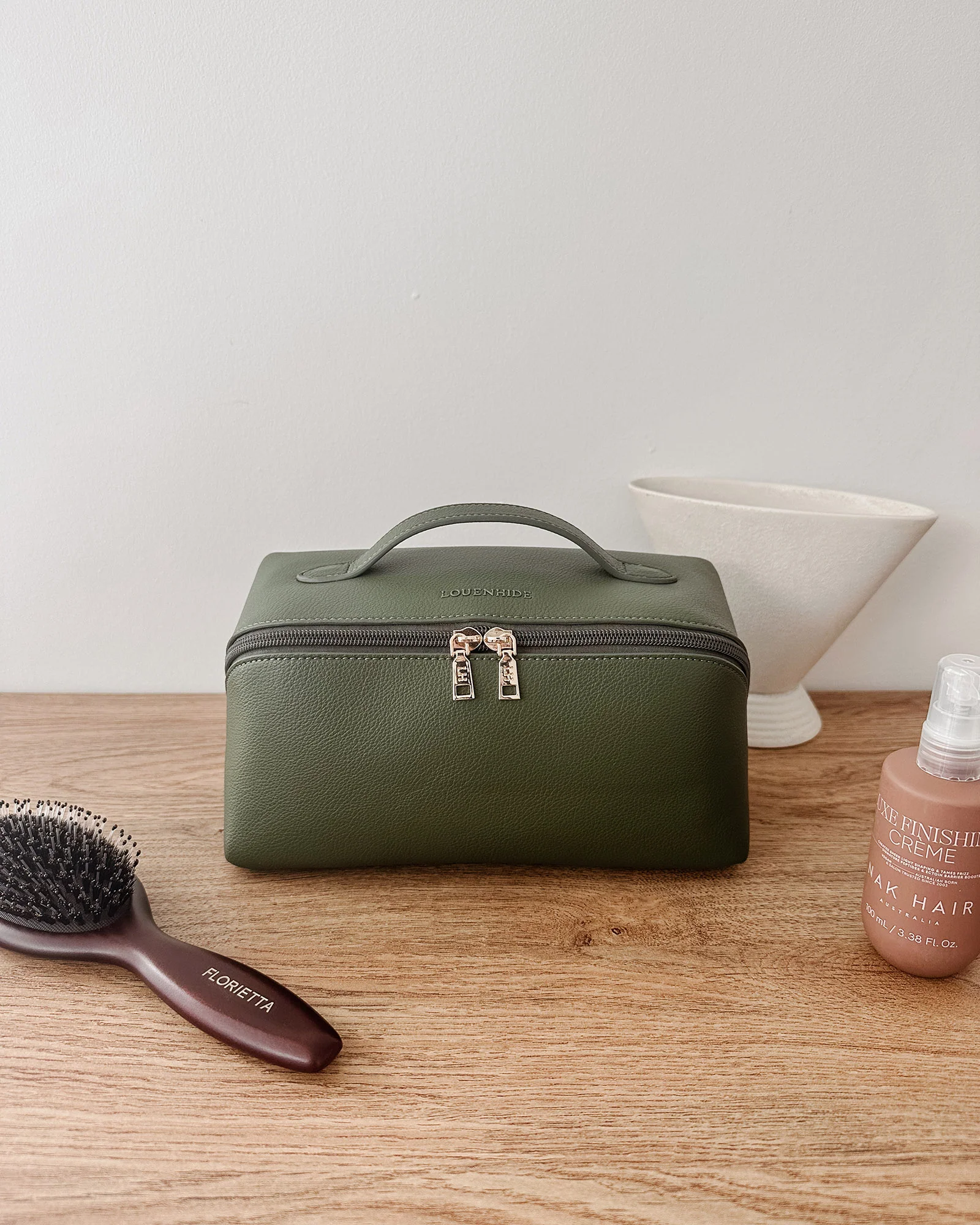 Mary Cosmetic Bag - Olive - Image 7