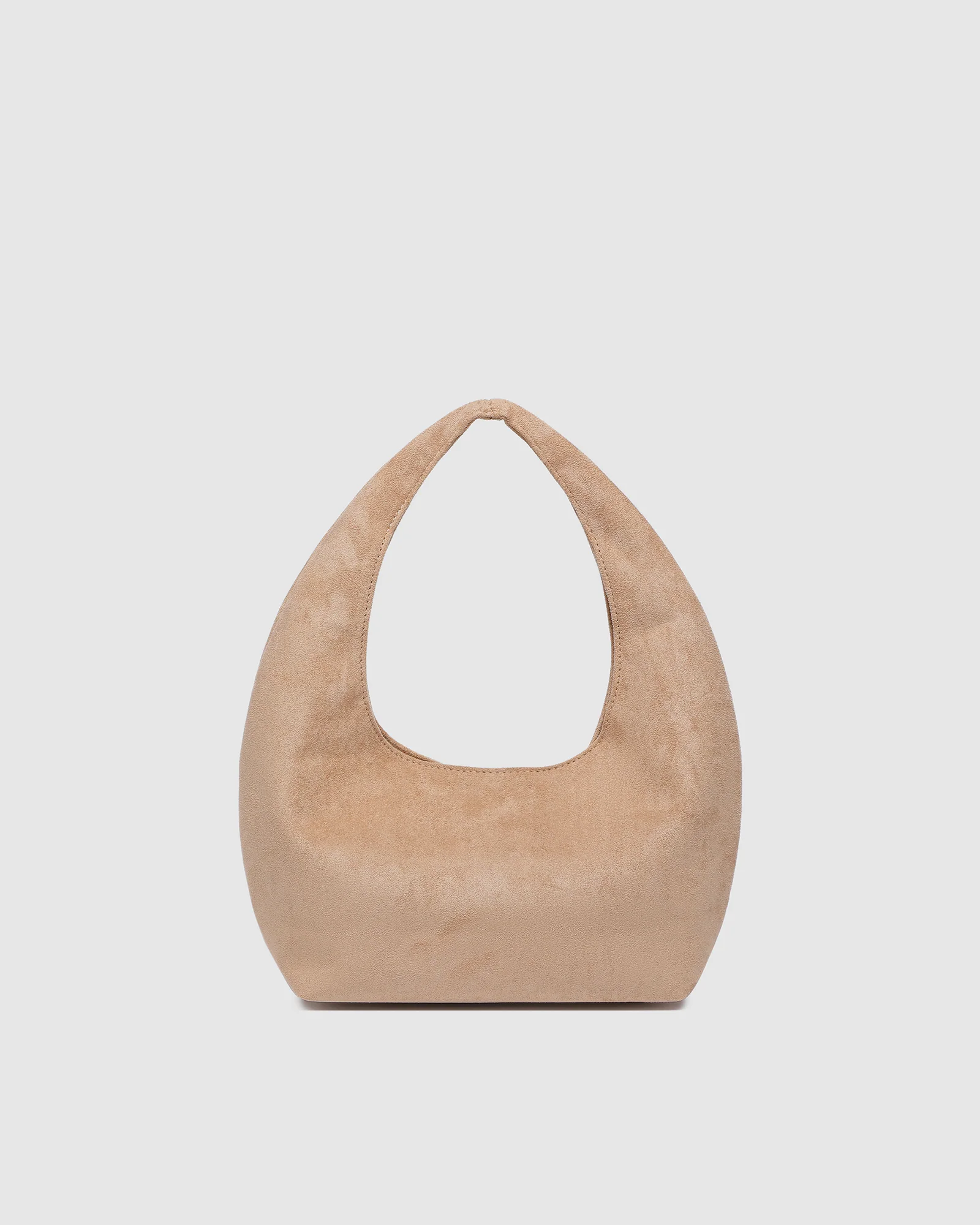 Mini Monaco Suedette Shoulder Bag - Blonde - Image 4