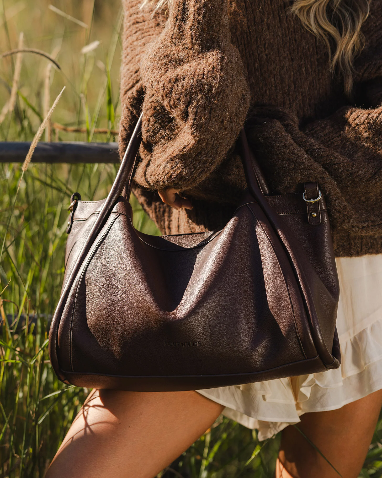 Mini Sutton Shoulder Bag - Chocolate - Image 8