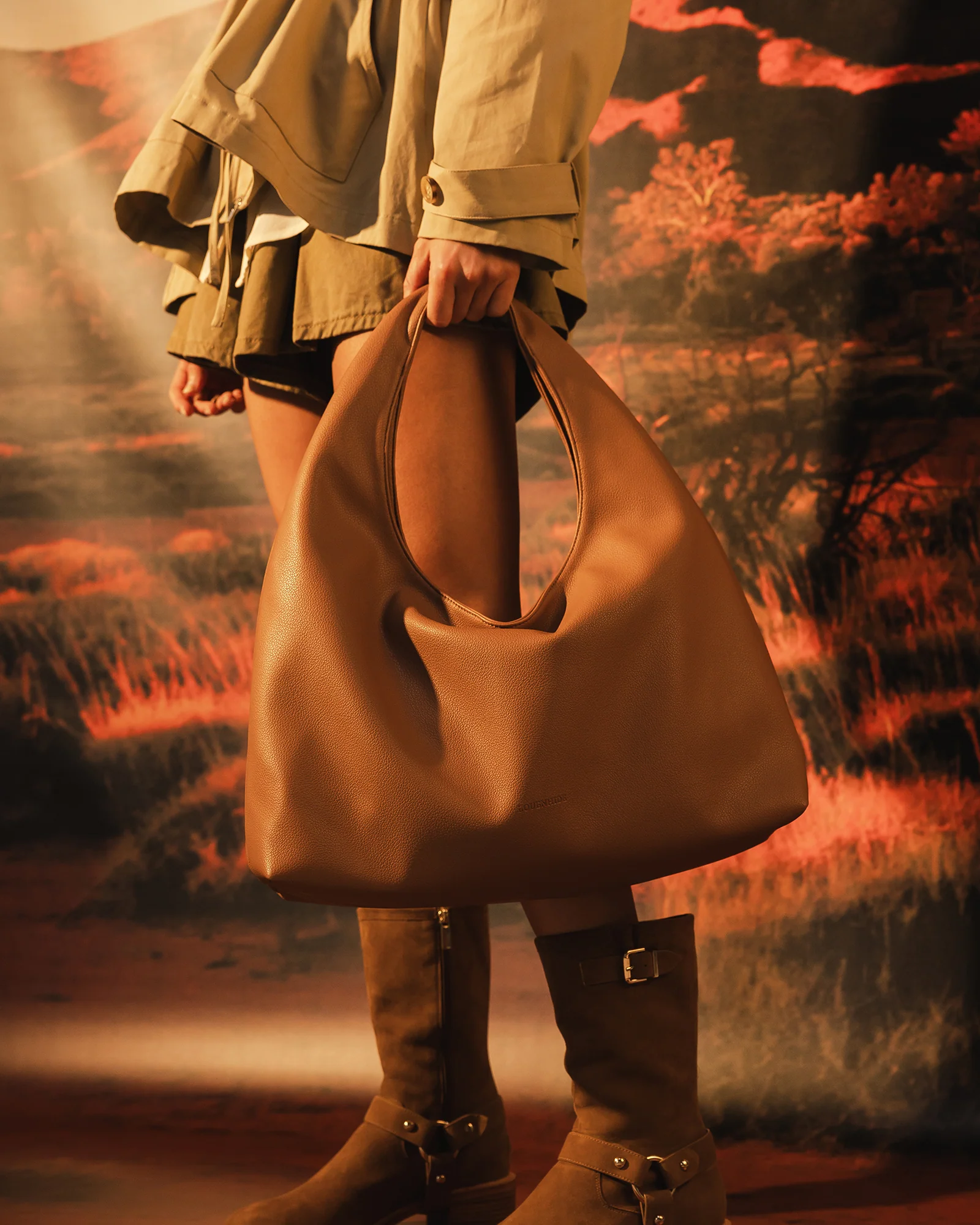 Monaco Shoulder Bag - Toffee - Image 6