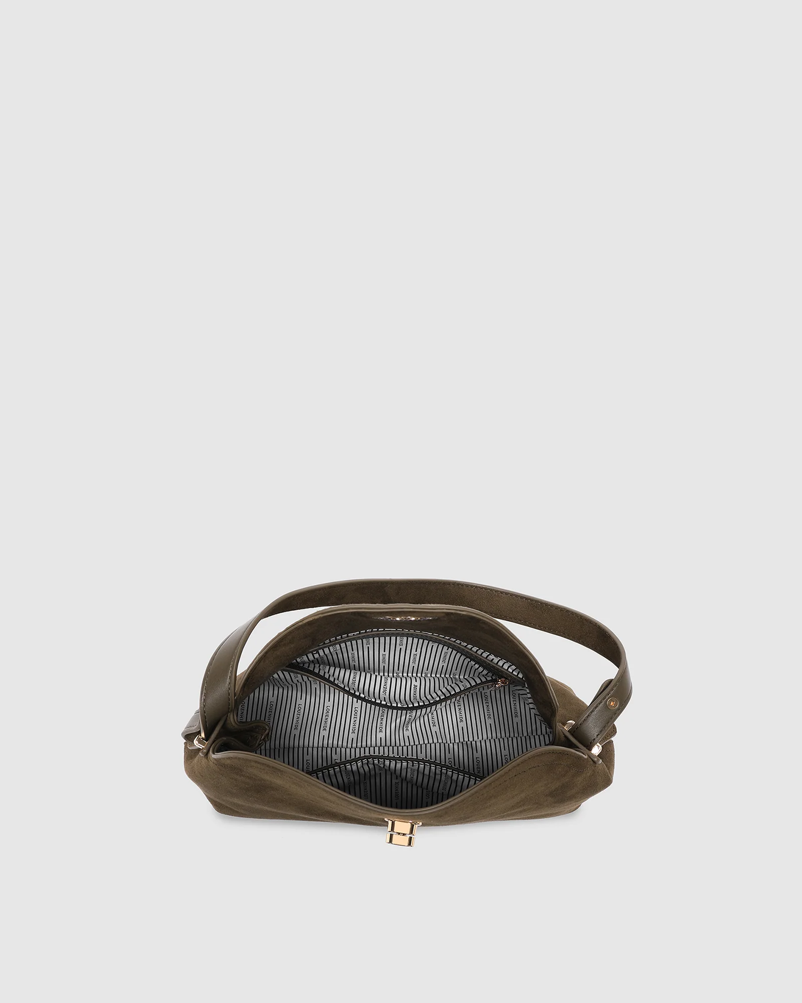 Nicole Suedette Handbag - Olive - Image 5