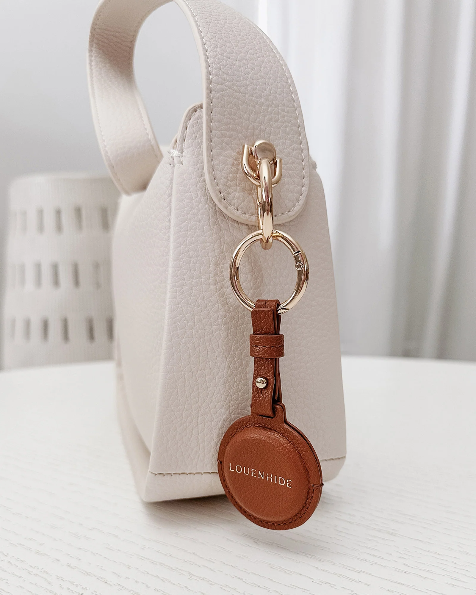 Opal Airtag Case - Tan - Image 7