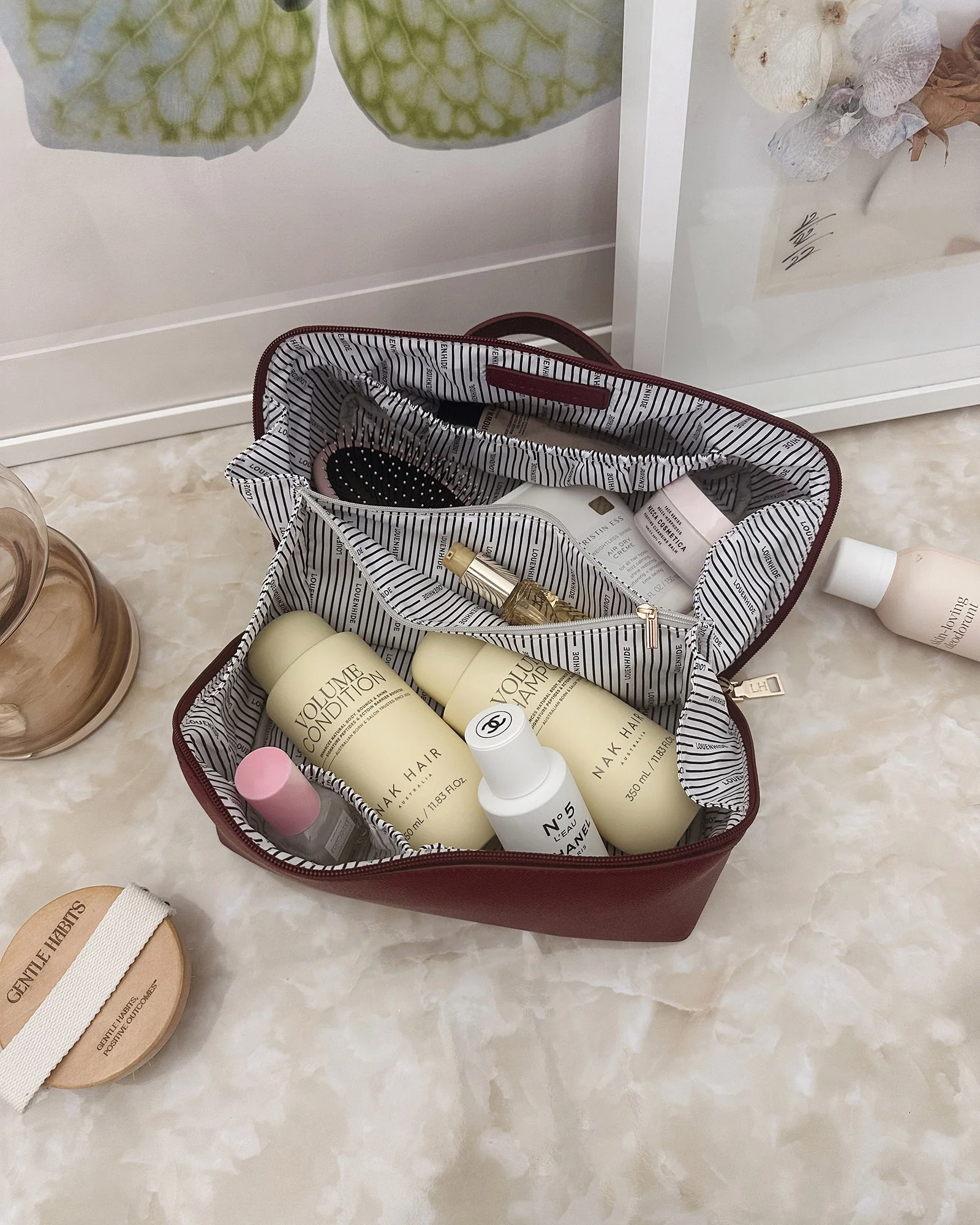 Orion Cosmetic Case - Burgundy - Image 2
