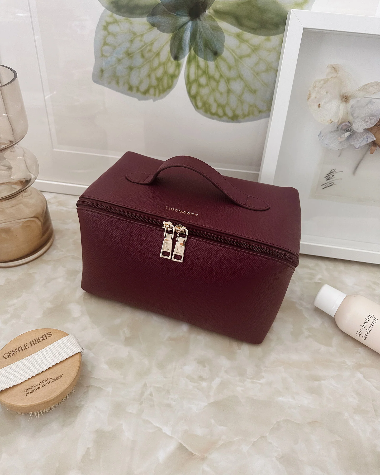 Orion Cosmetic Case - Burgundy - Image 7