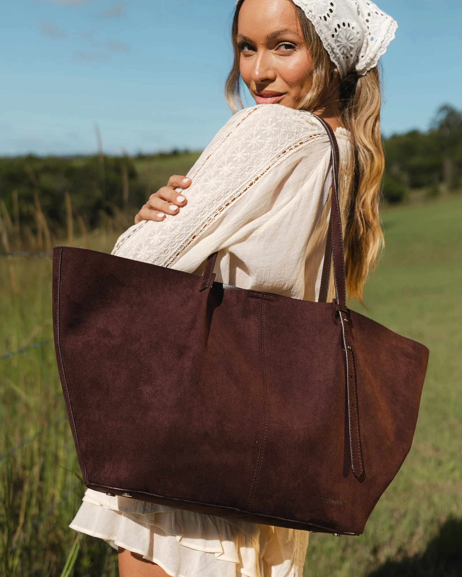 Sawyer Everyday Pouch Suedette Set  - Chocolate - Image 2