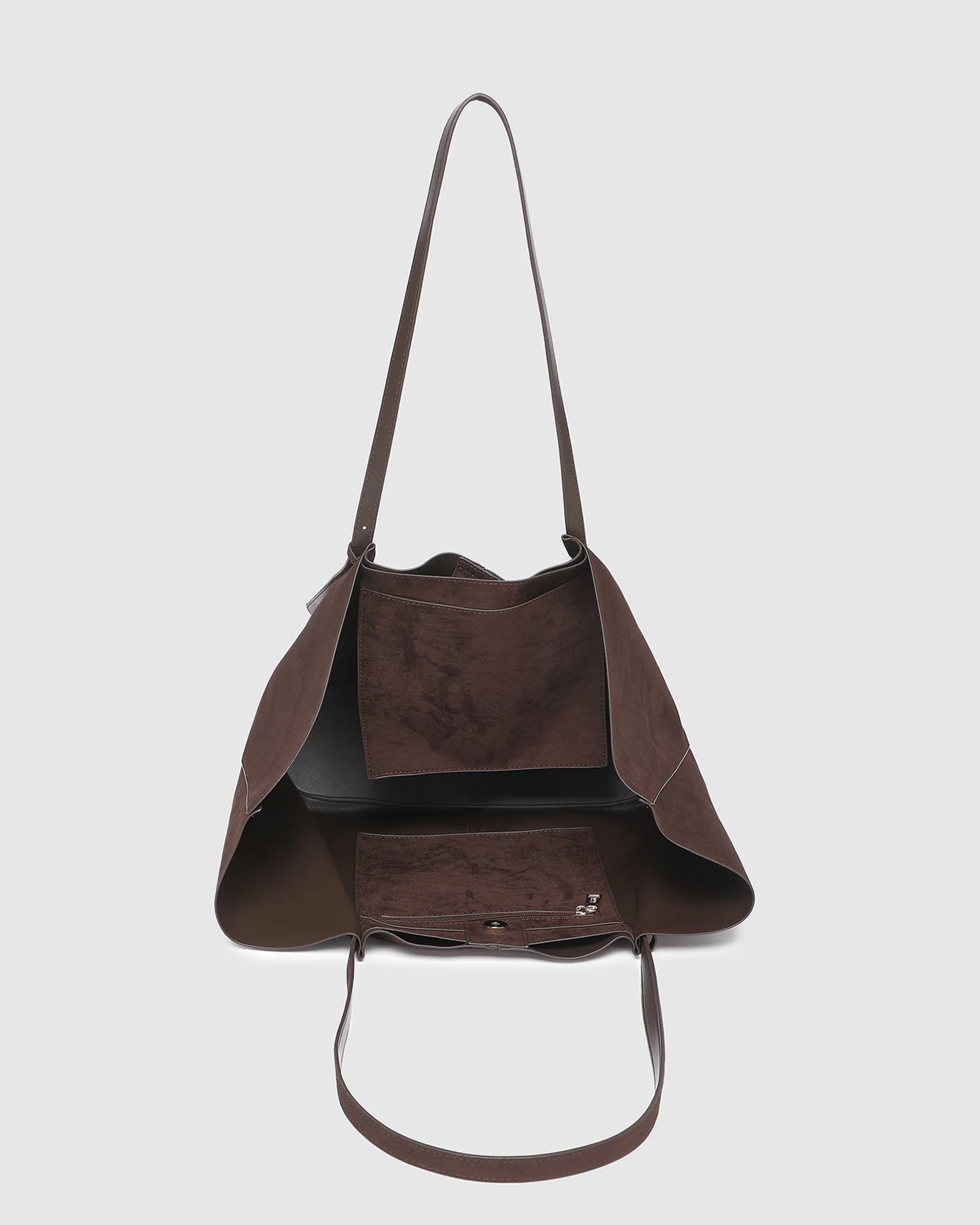 Sawyer Everyday Pouch Suedette Set  - Chocolate - Image 4