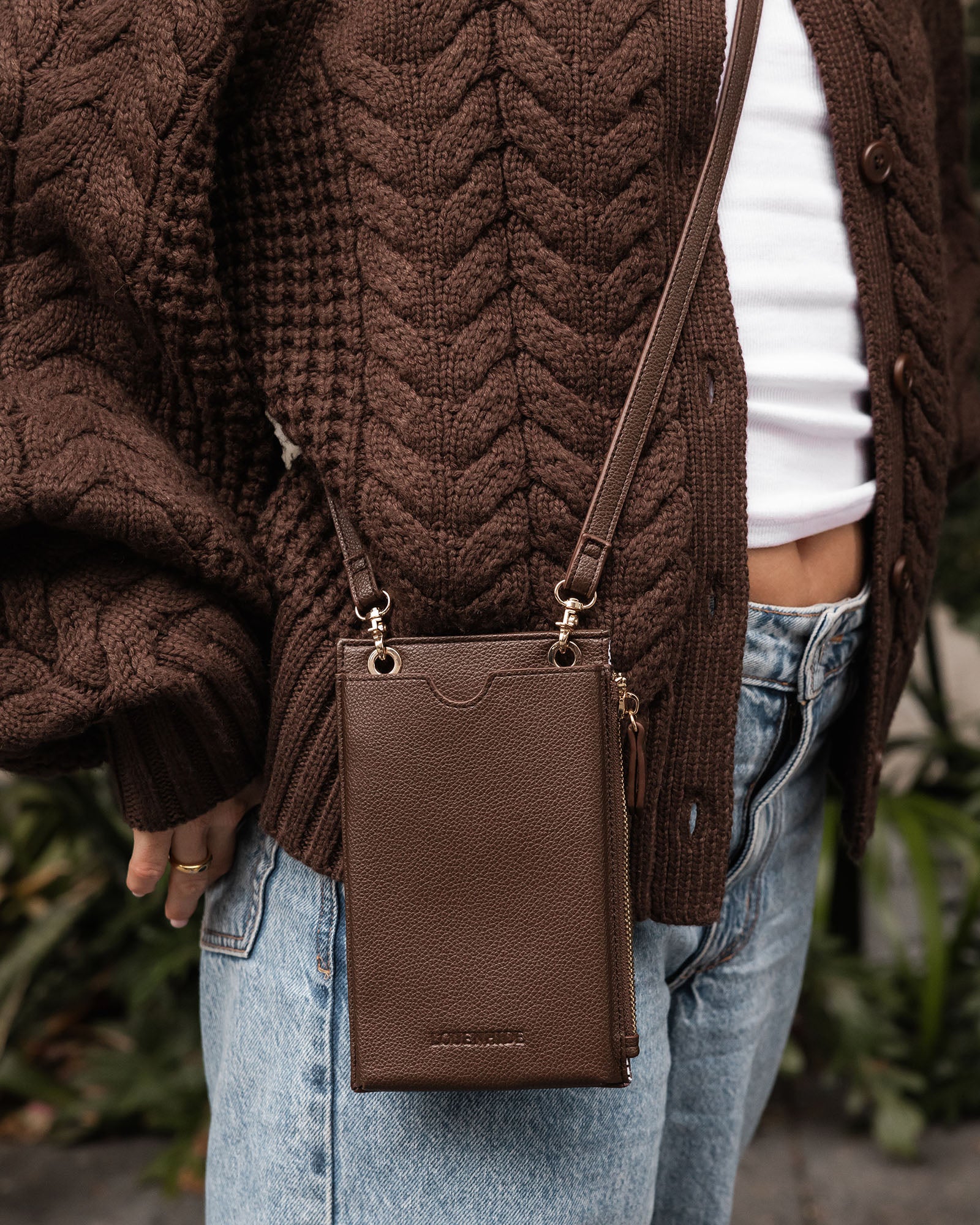 Suki Phone Bag - Chocolate - Image 7
