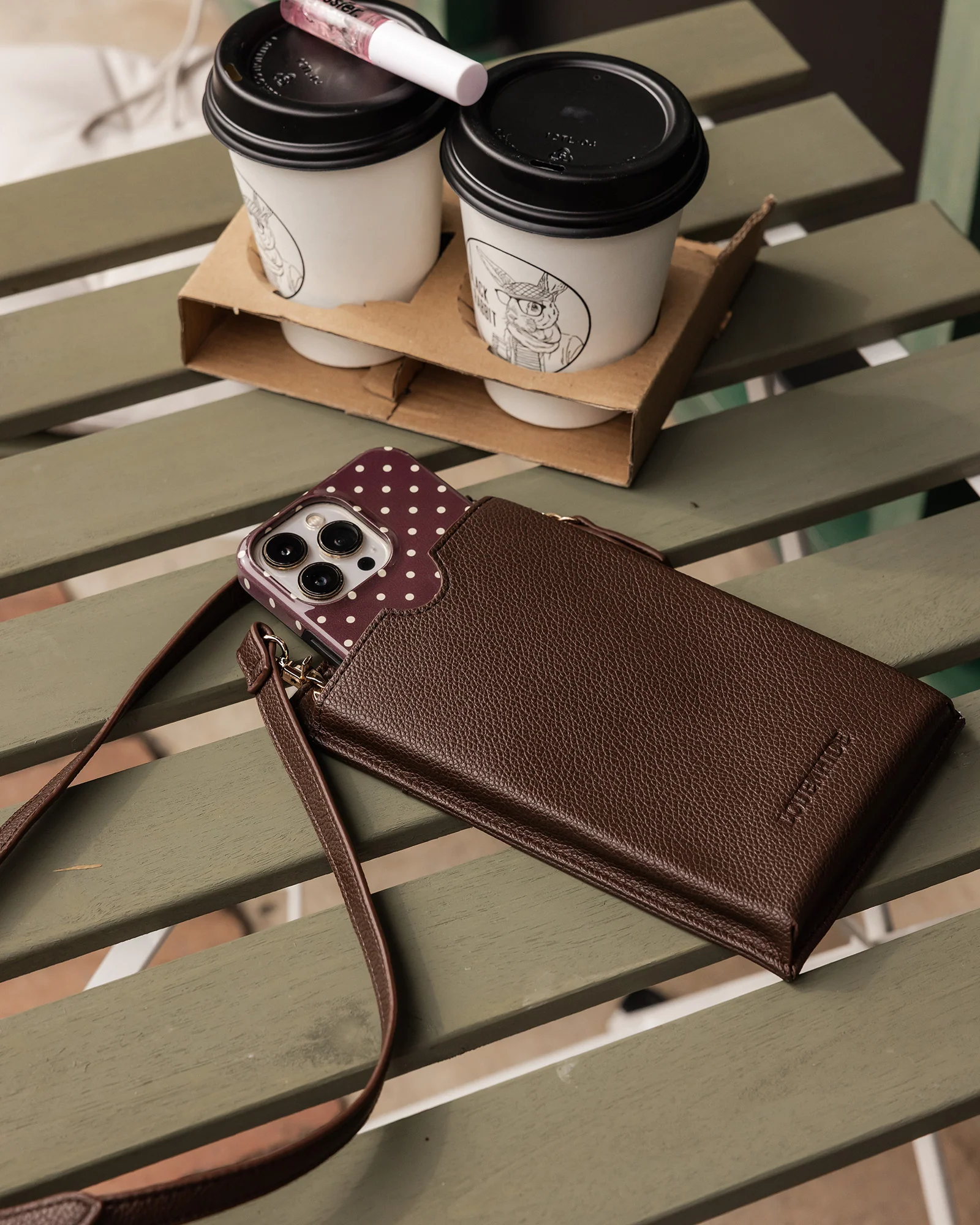 Suki Phone Bag - Chocolate - Image 8