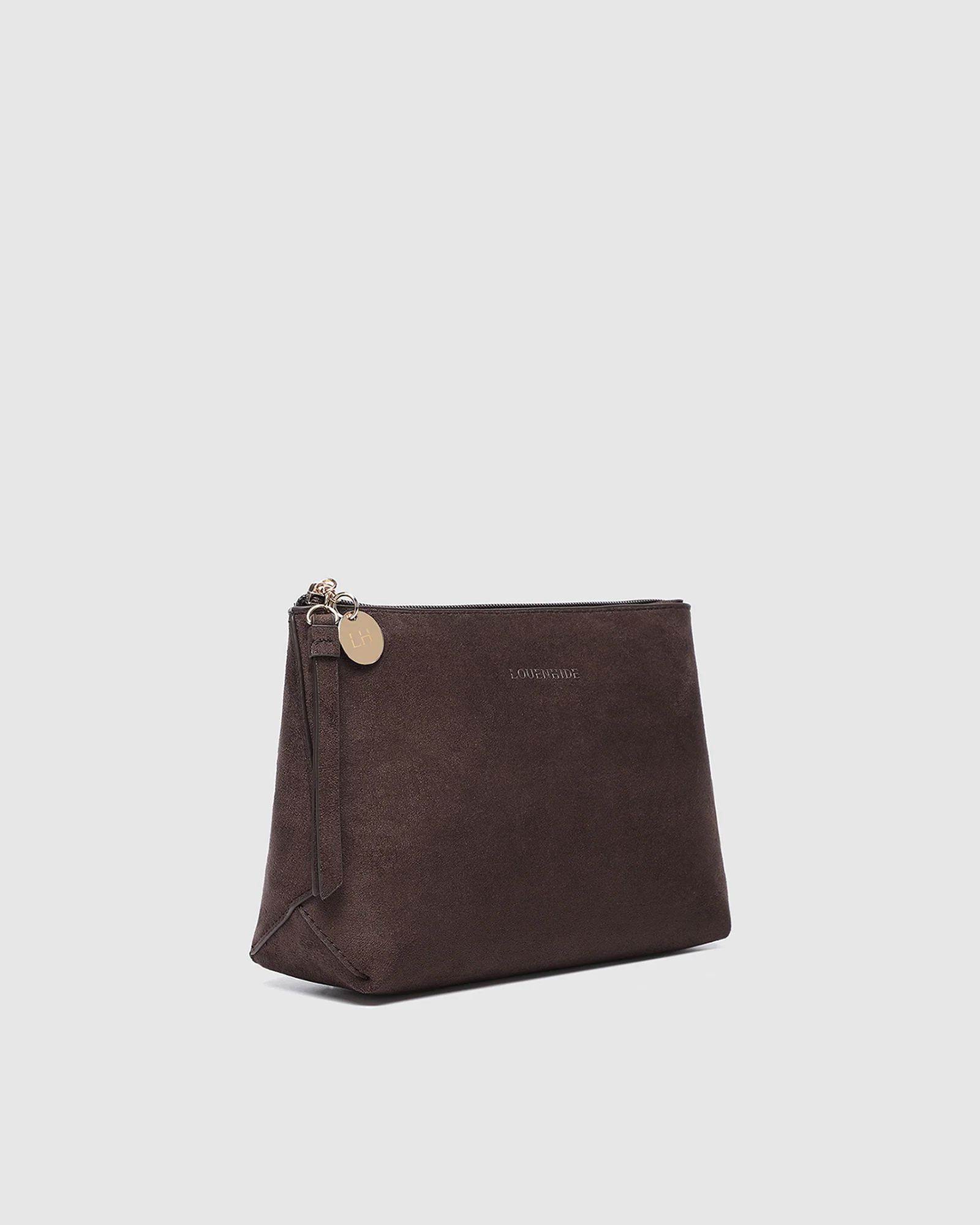 The Everyday Suedette Pouch - Chocolate - Image 3