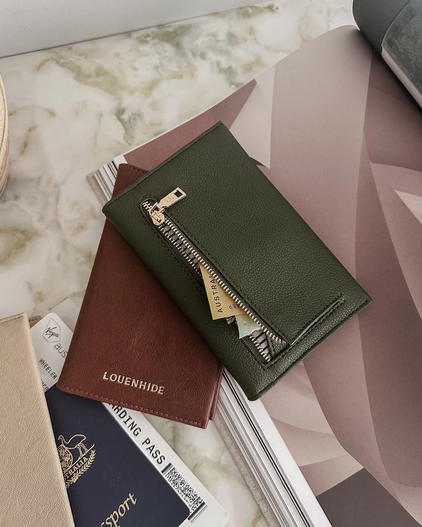 Venice Passport Holder - Saddle Cognac - Image 7